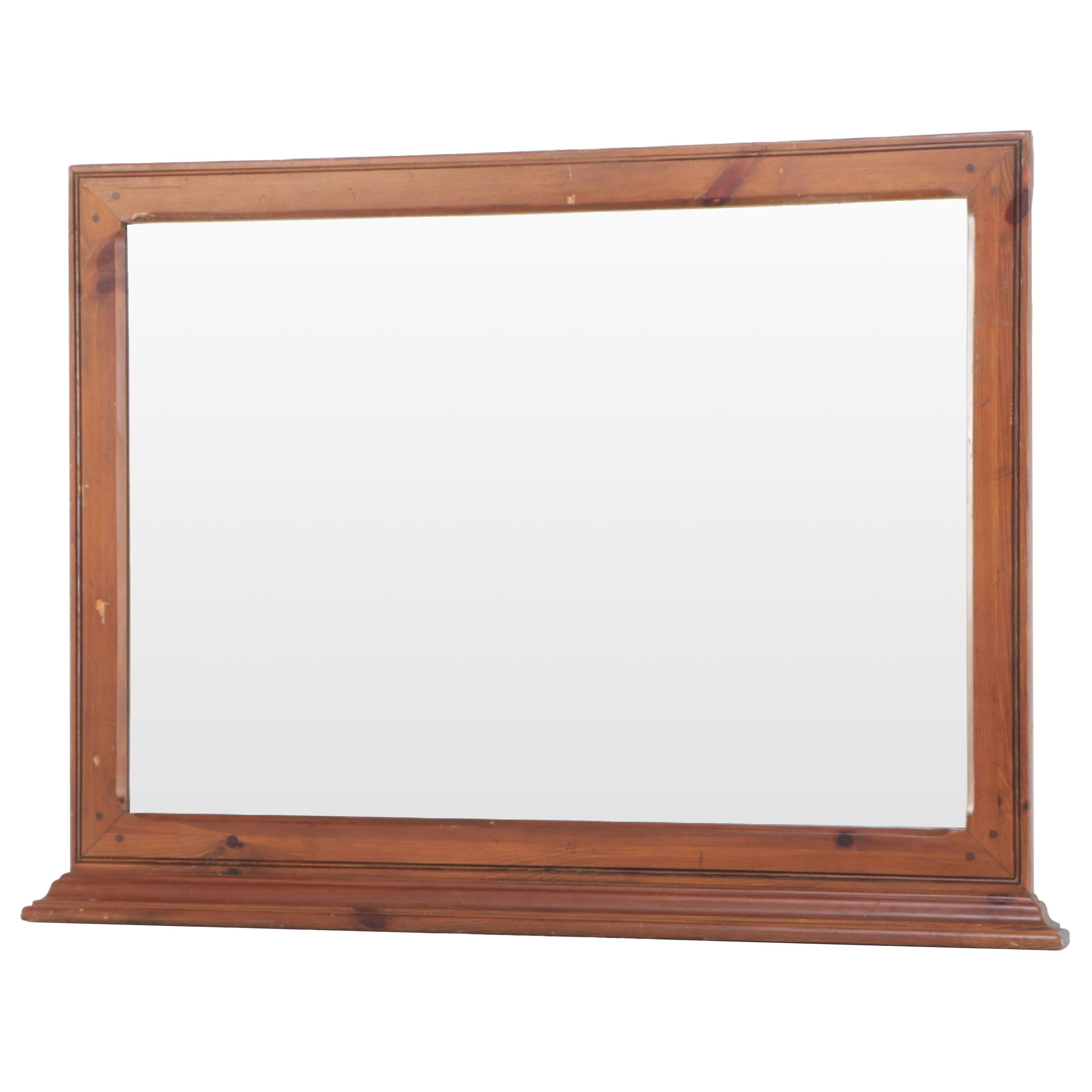 Rustic Style Pine Framed Mirror