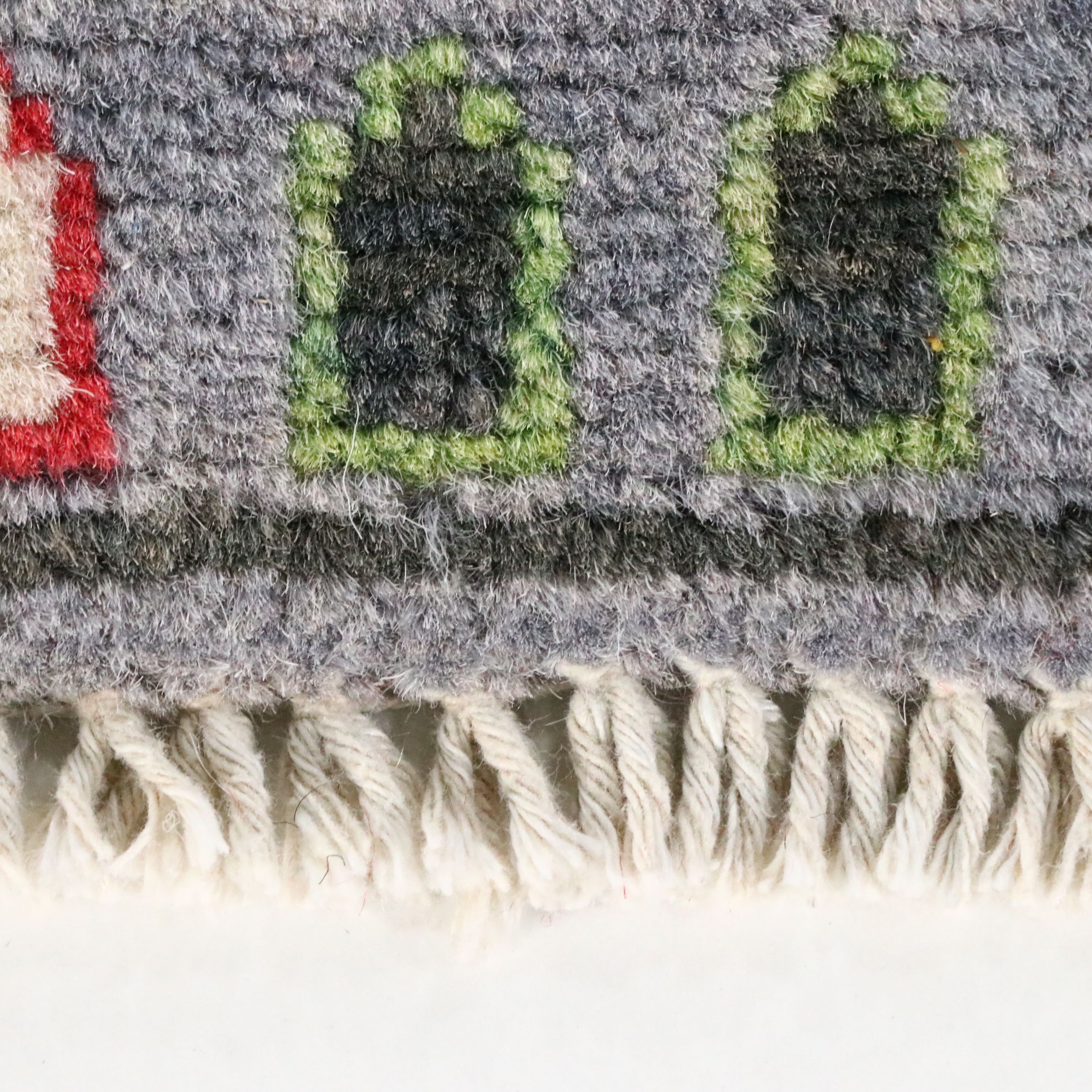 2'8 x 4'4 Hand-Knotted Afghan Pictorial War Accent Rug