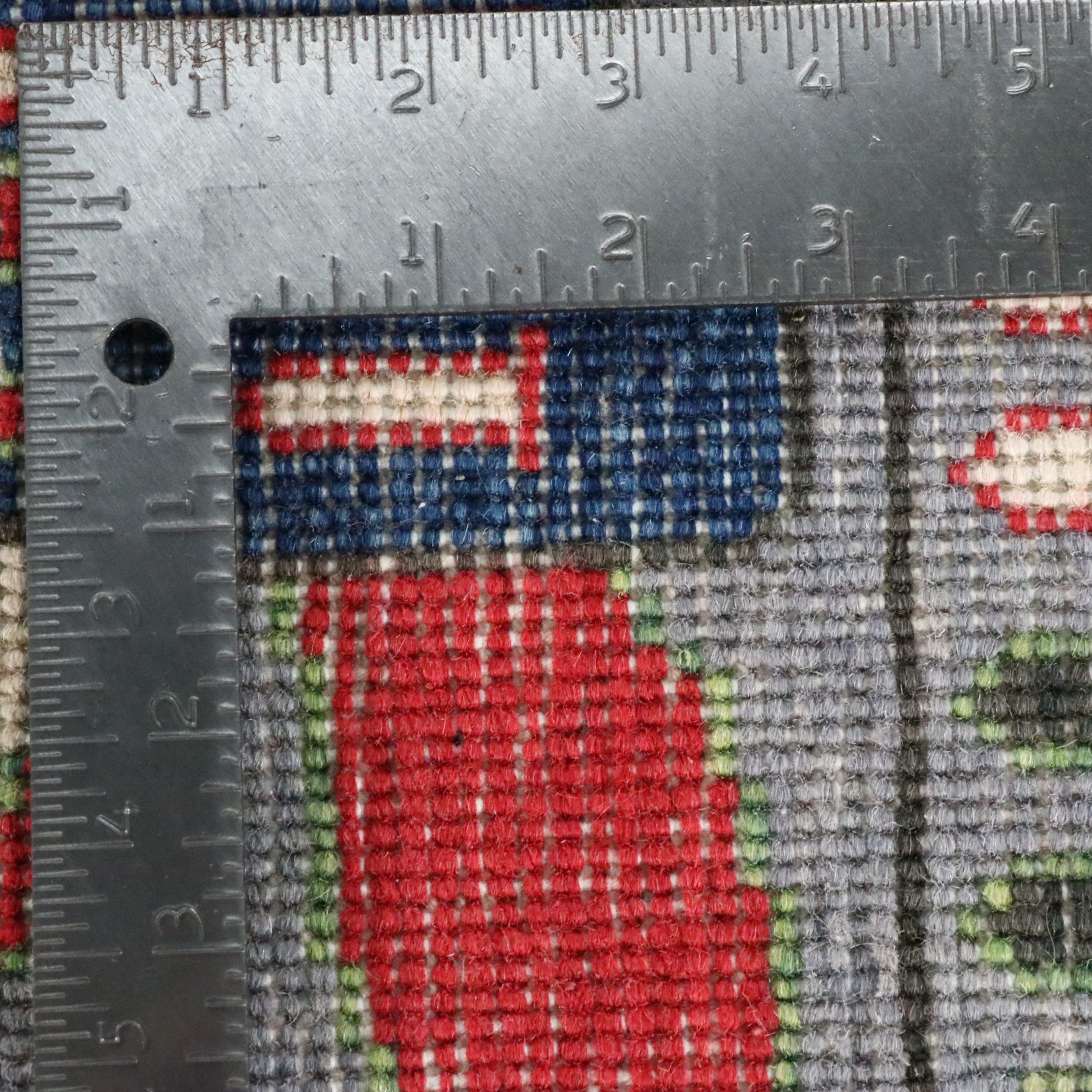 2'8 x 4'4 Hand-Knotted Afghan Pictorial War Accent Rug