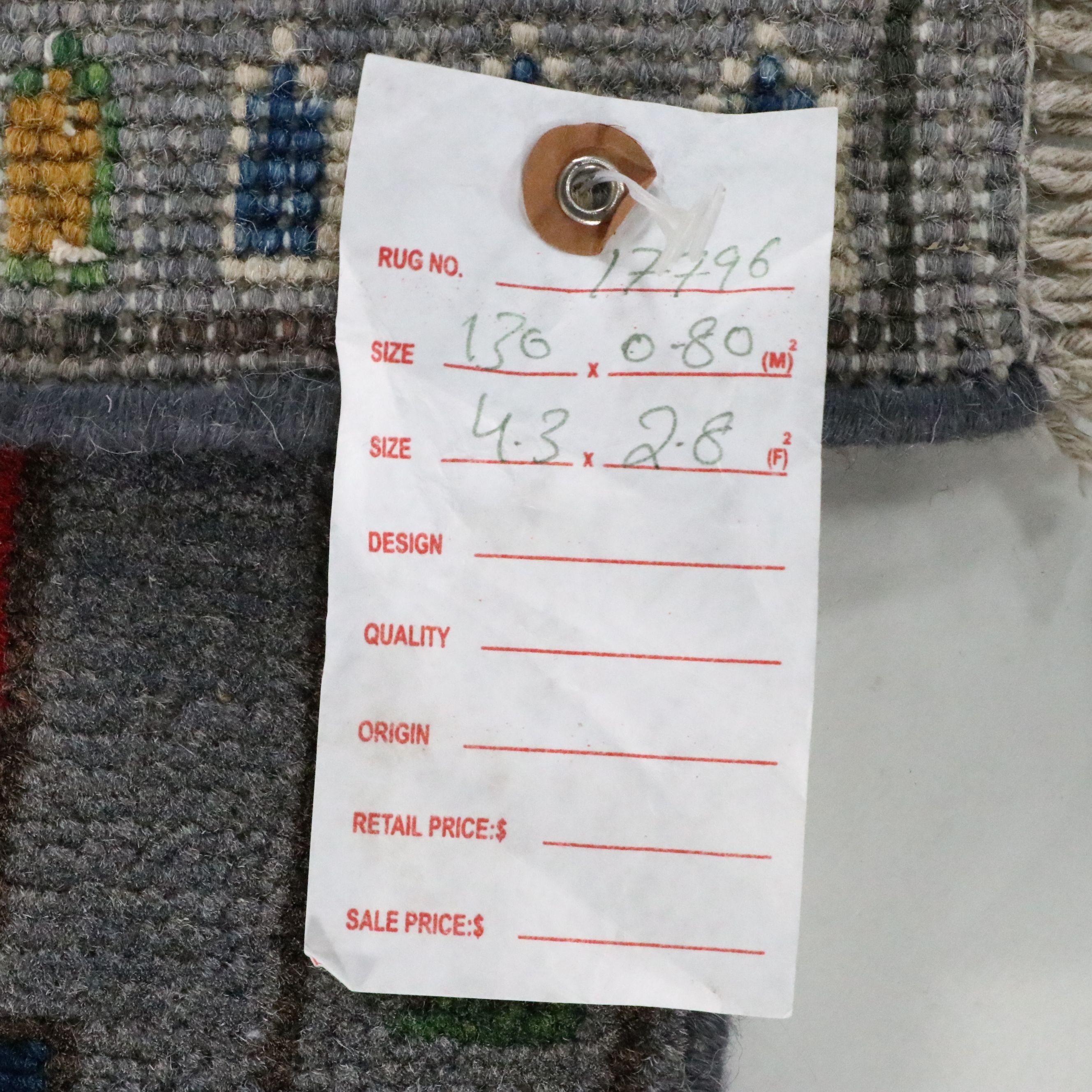 2'8 x 4'4 Hand-Knotted Afghan Pictorial War Accent Rug