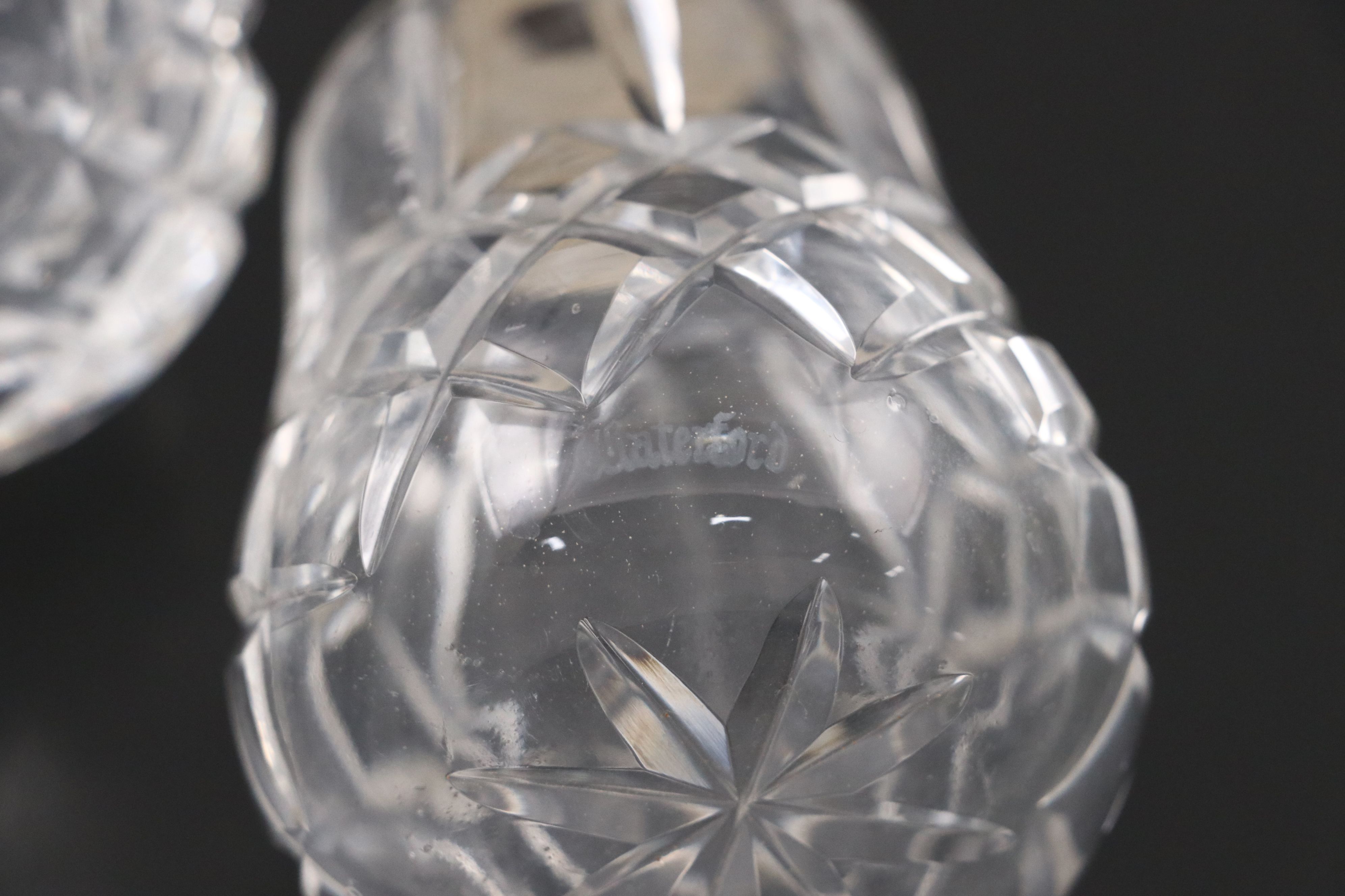 Silver Plate Lidded Glass Salt and Pepper Shakers with Additional Metal Pair