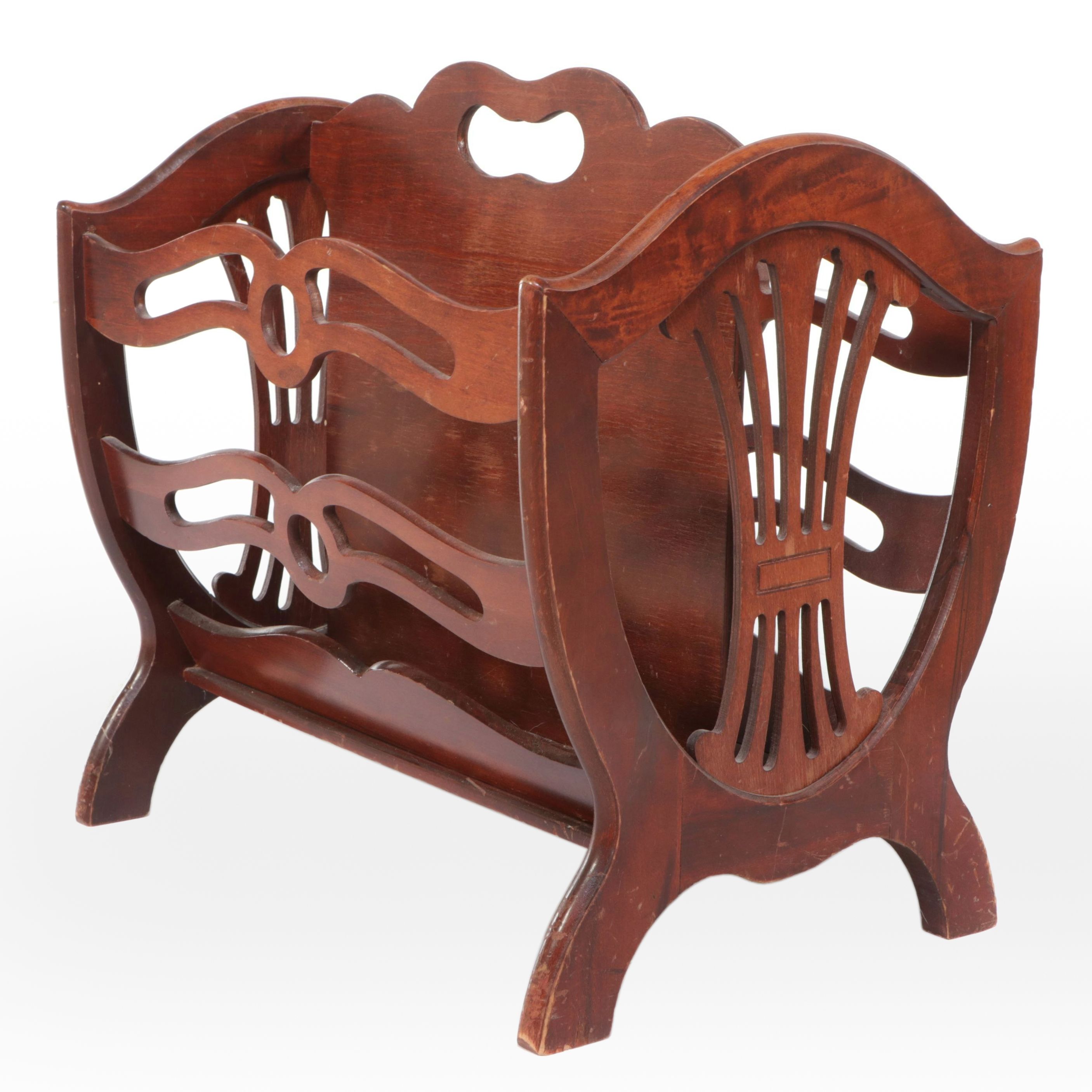 Butler Mahogany Magazine Rack