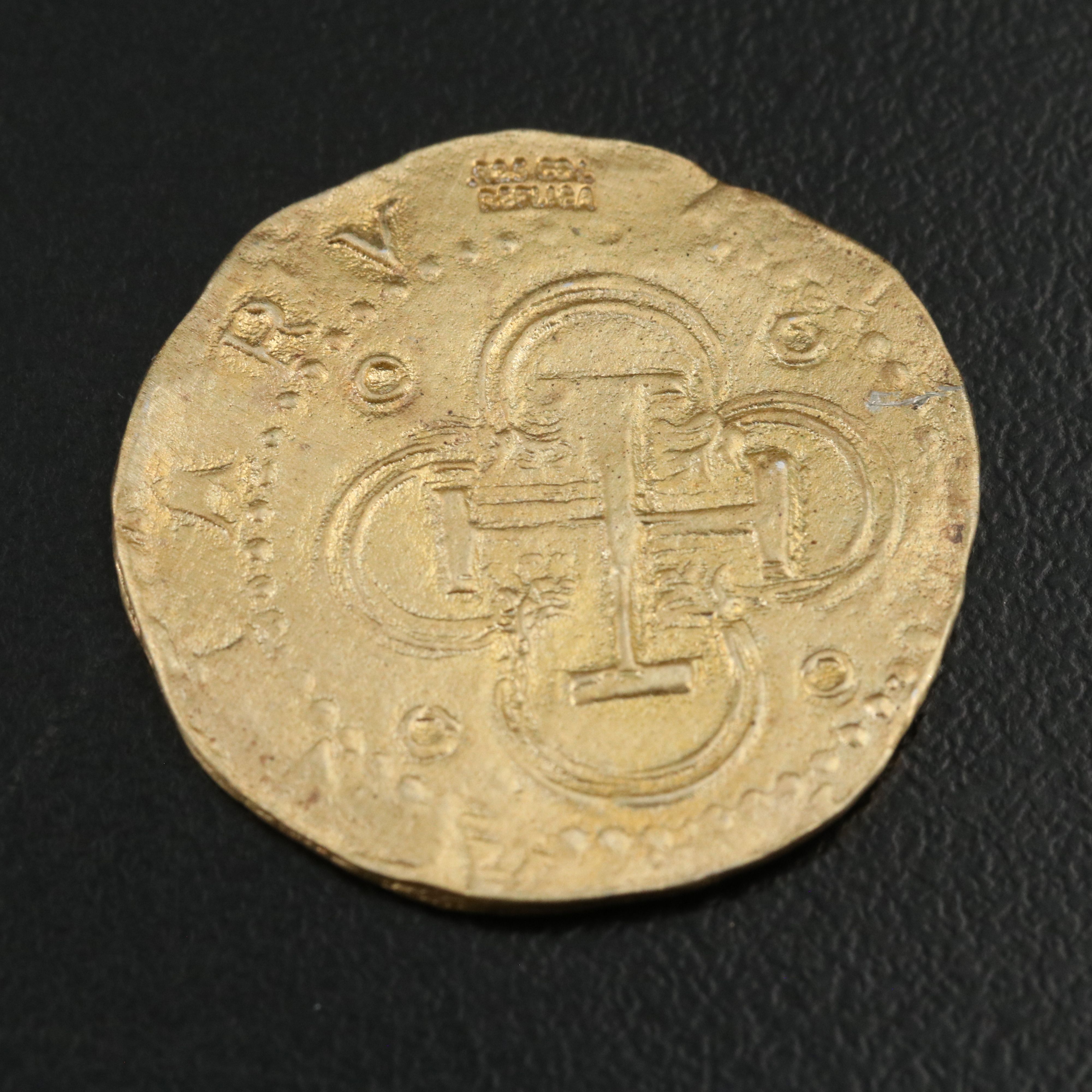 Two Gold Plated Silver Coin Replicas and a Gold Plated Silver Medal