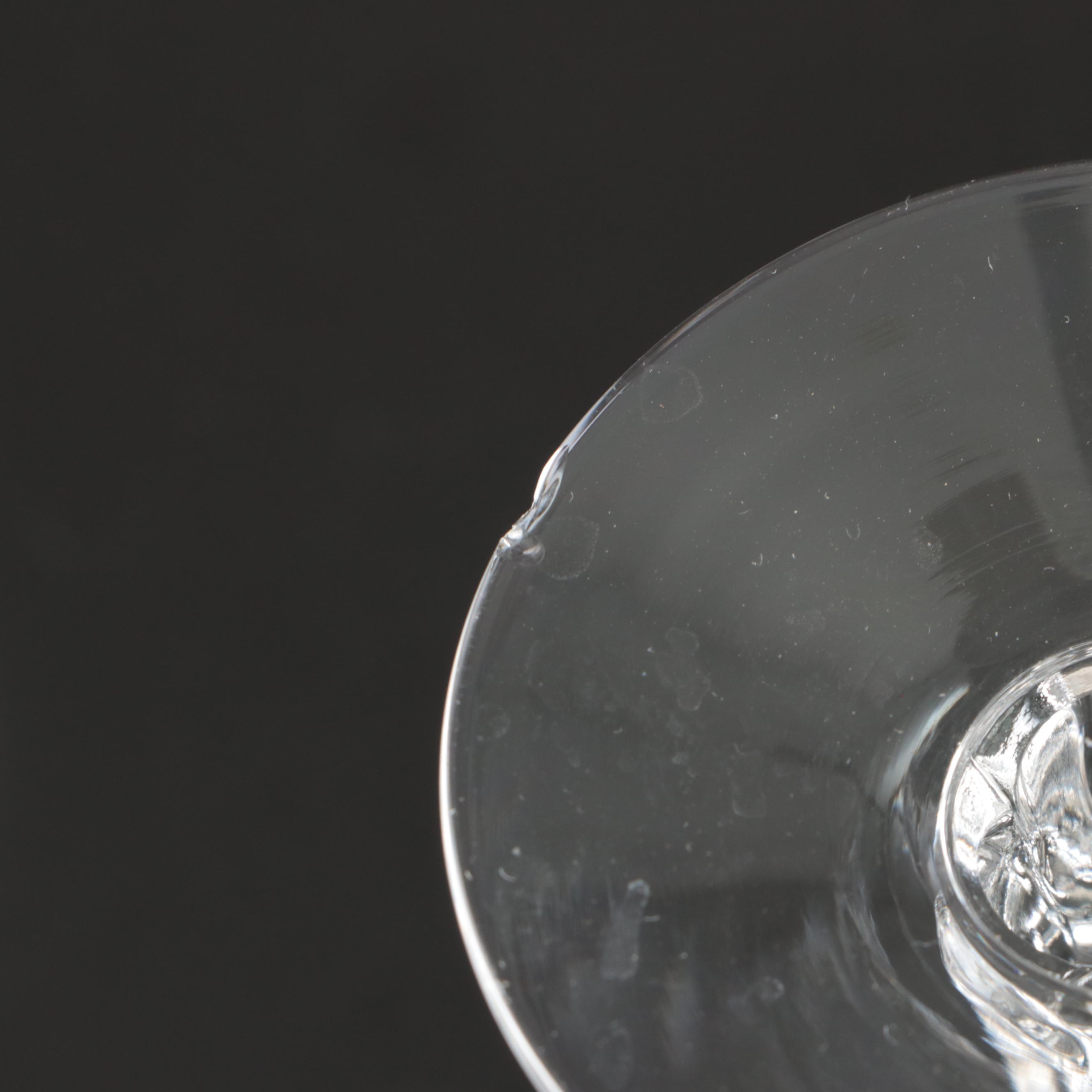 Fostoria "Nosegay" and Rock Sharpe "Arctic Rose" Glass Stemware