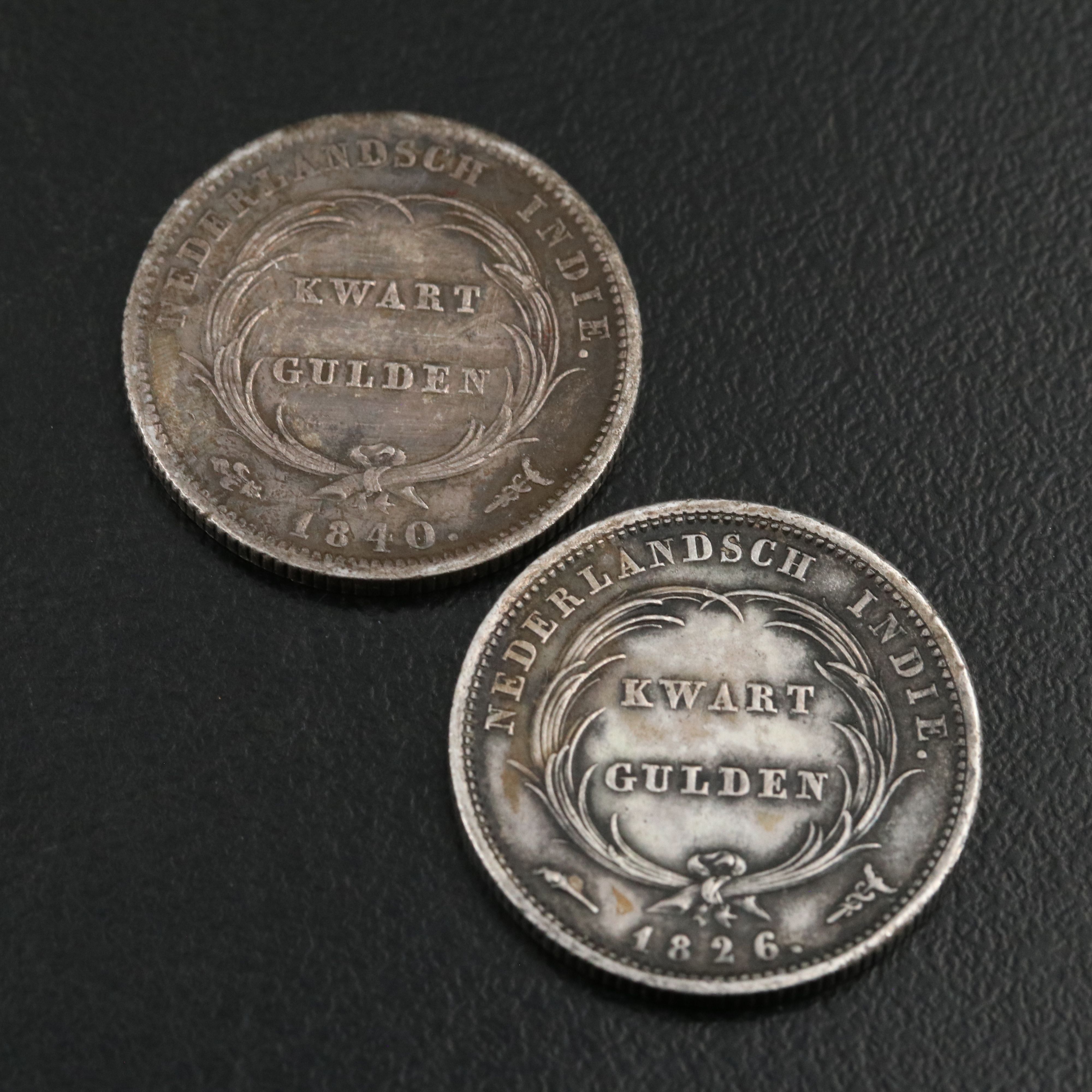 1765 Netherlands Six Stuivers Silver Coin and 5 Other Netherlands Silver Coins