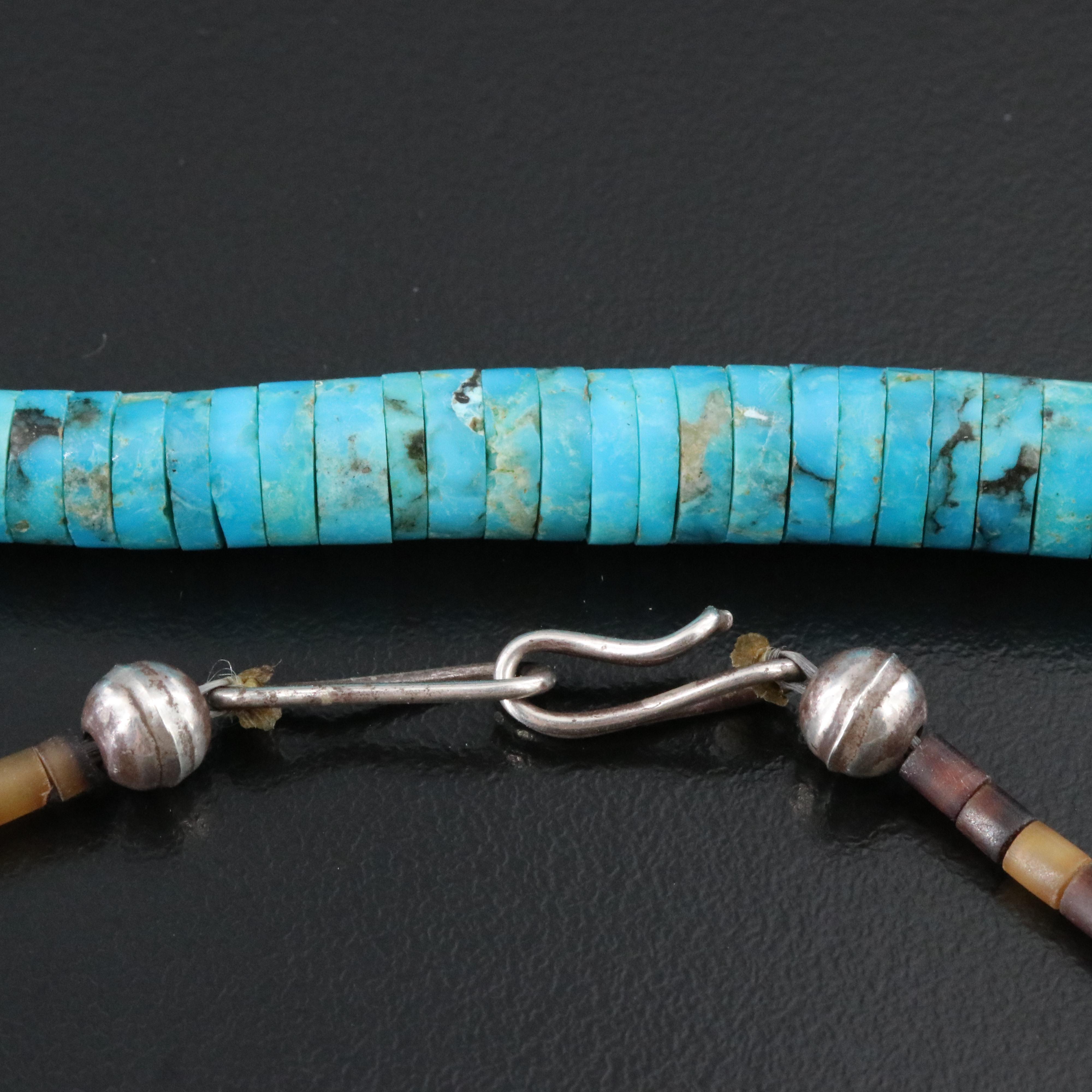 Sterling Graduated Turquoise Necklace