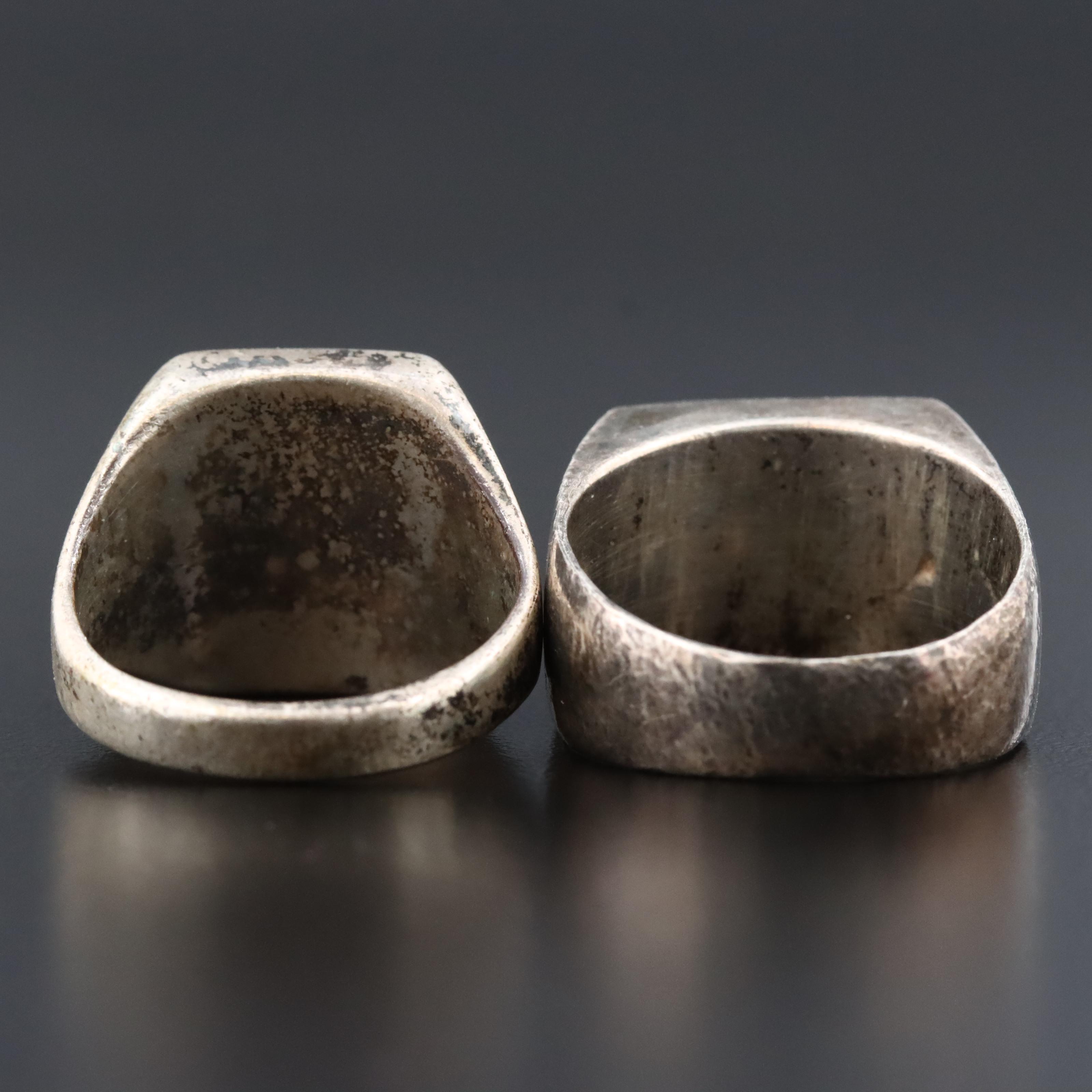 Sterling Inlay Rings