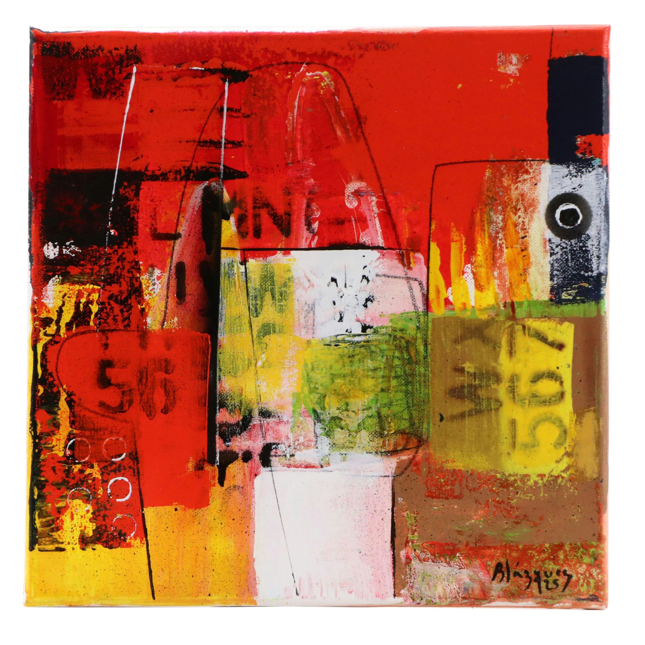 Michel Blázquez Acrylic Painting "Untitled," 2025