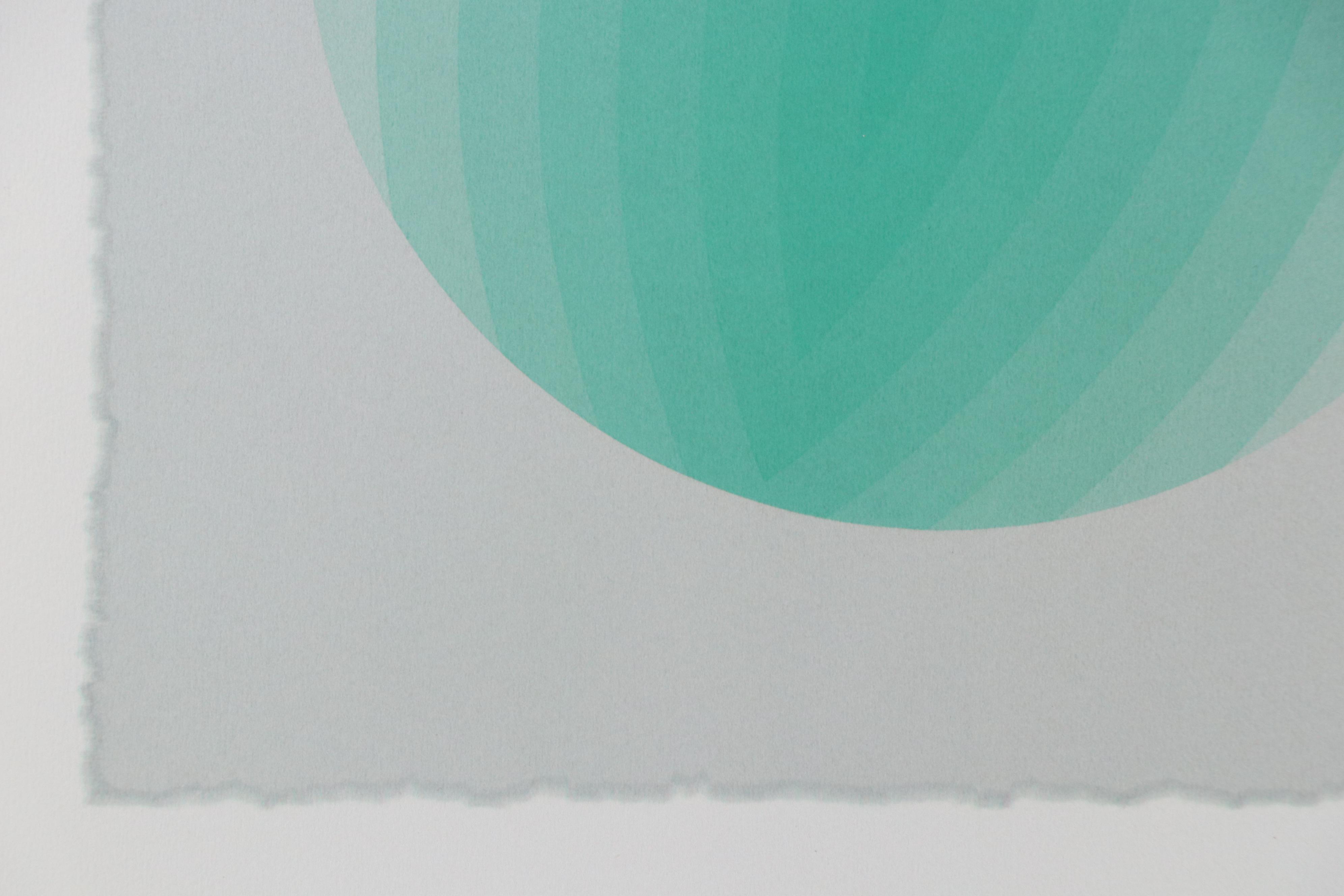 Nobuteru Shimotakahara Op Art Serigraph "Composition of Time and Space (Z-104)"