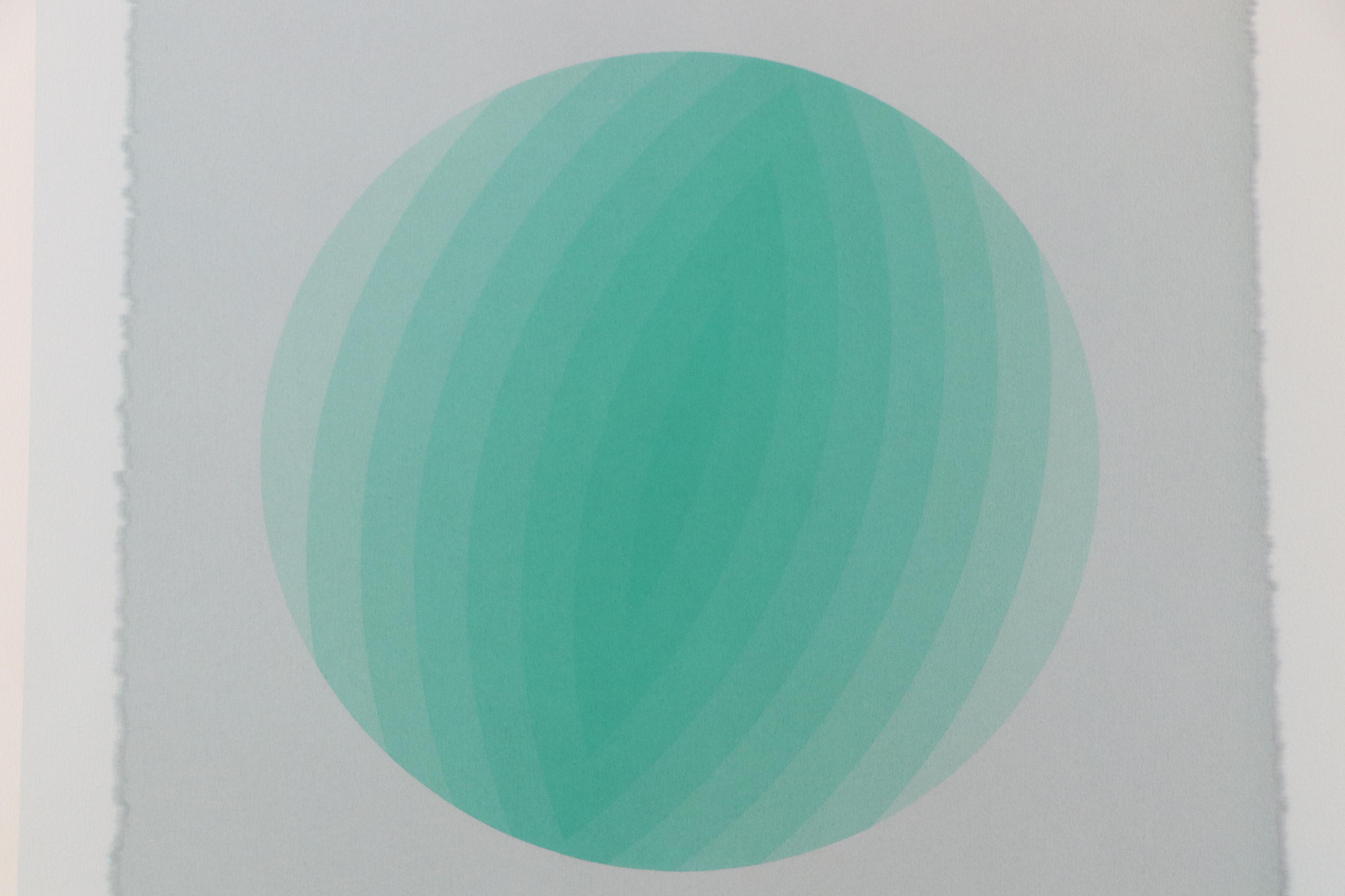 Nobuteru Shimotakahara Op Art Serigraph "Composition of Time and Space (Z-104)"