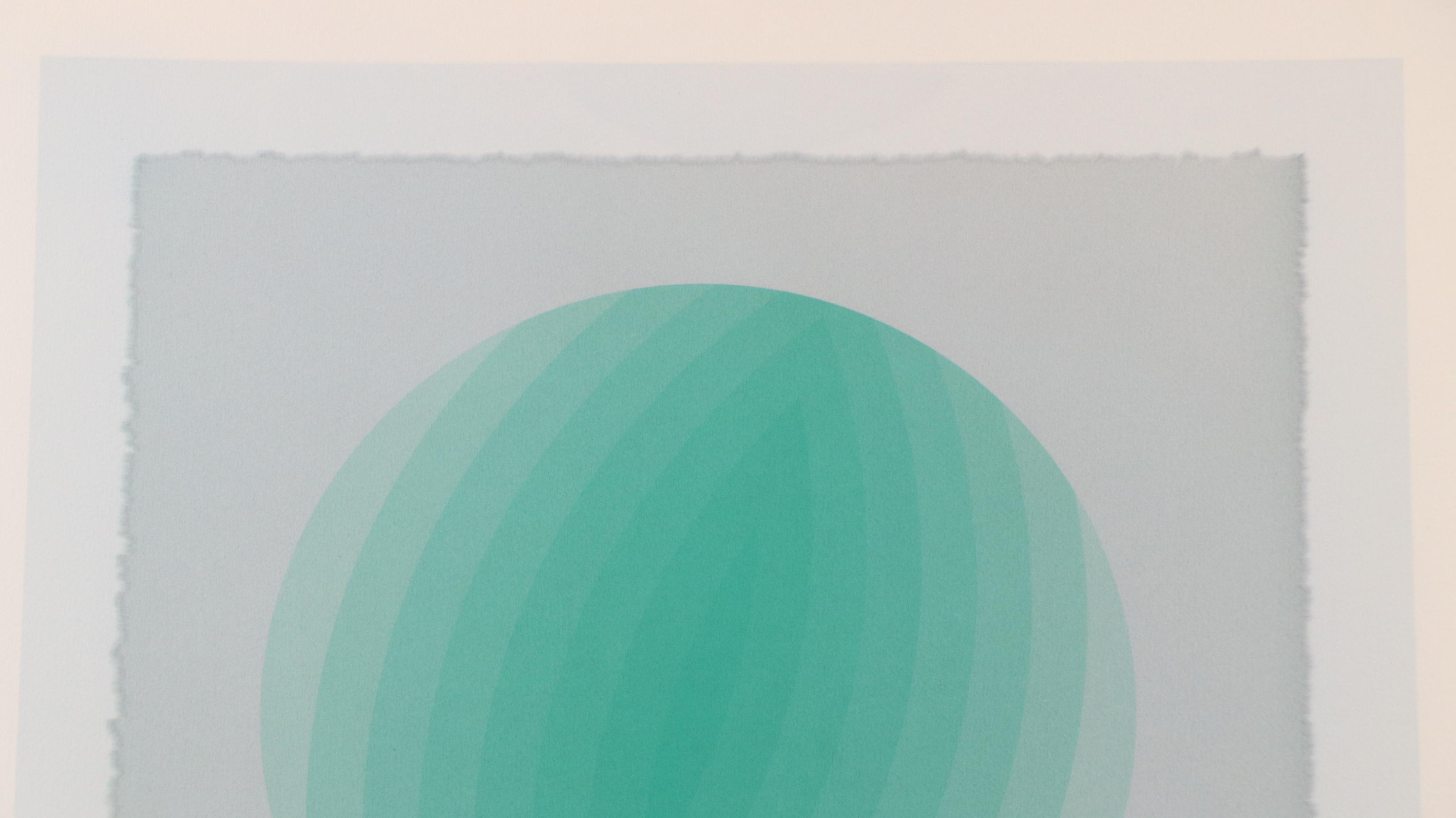 Nobuteru Shimotakahara Op Art Serigraph "Composition of Time and Space (Z-104)"