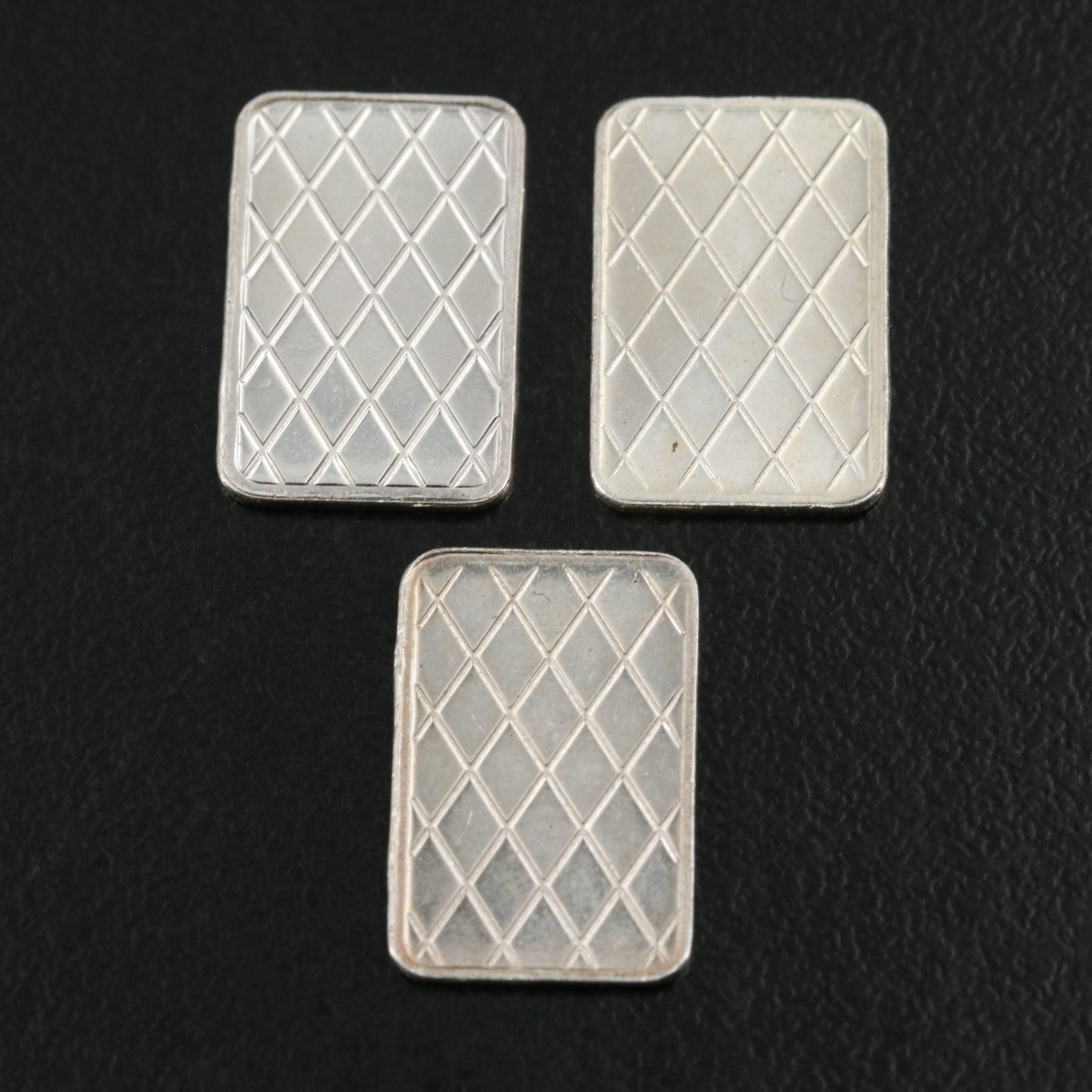 Group of Sixteen One Gram .999 Silver Bars and Rounds