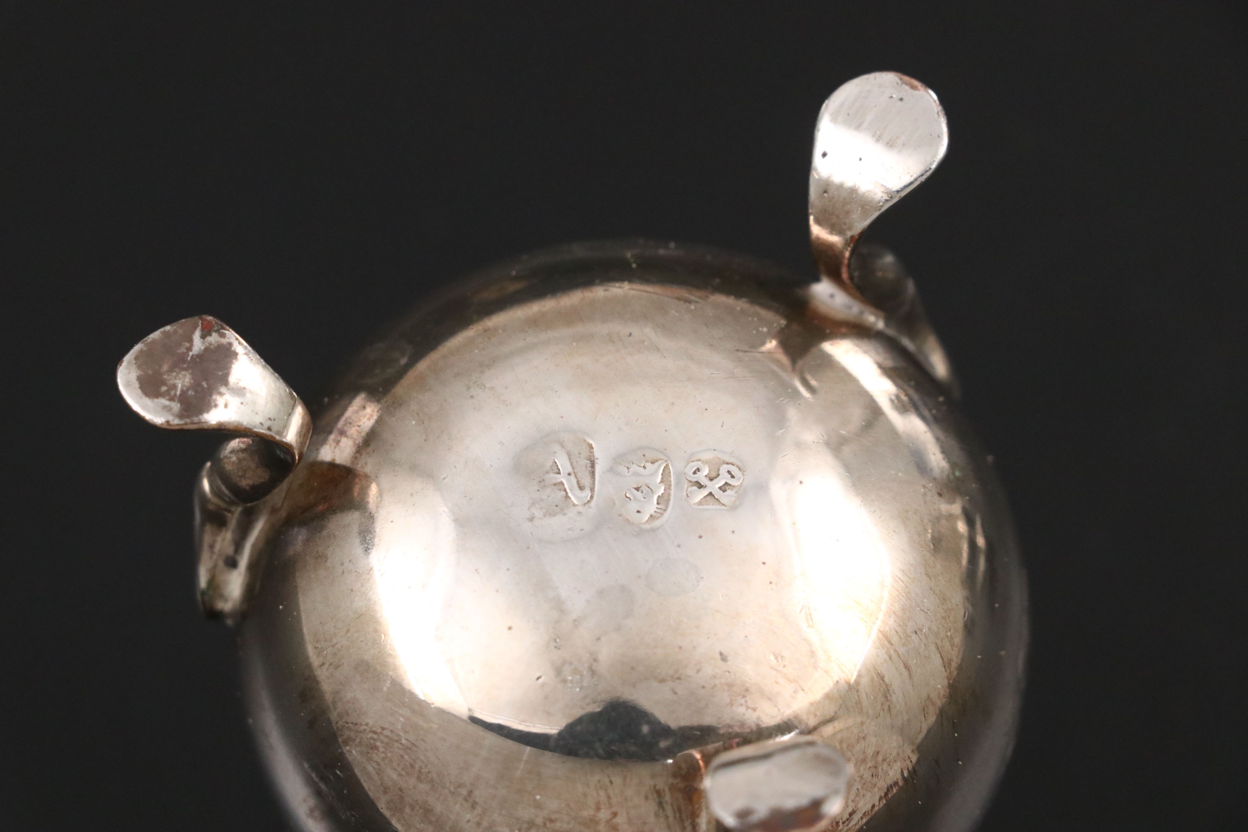 Georgian Sheffield Plate Armorial Engraved Shakers with Other Table Accessories