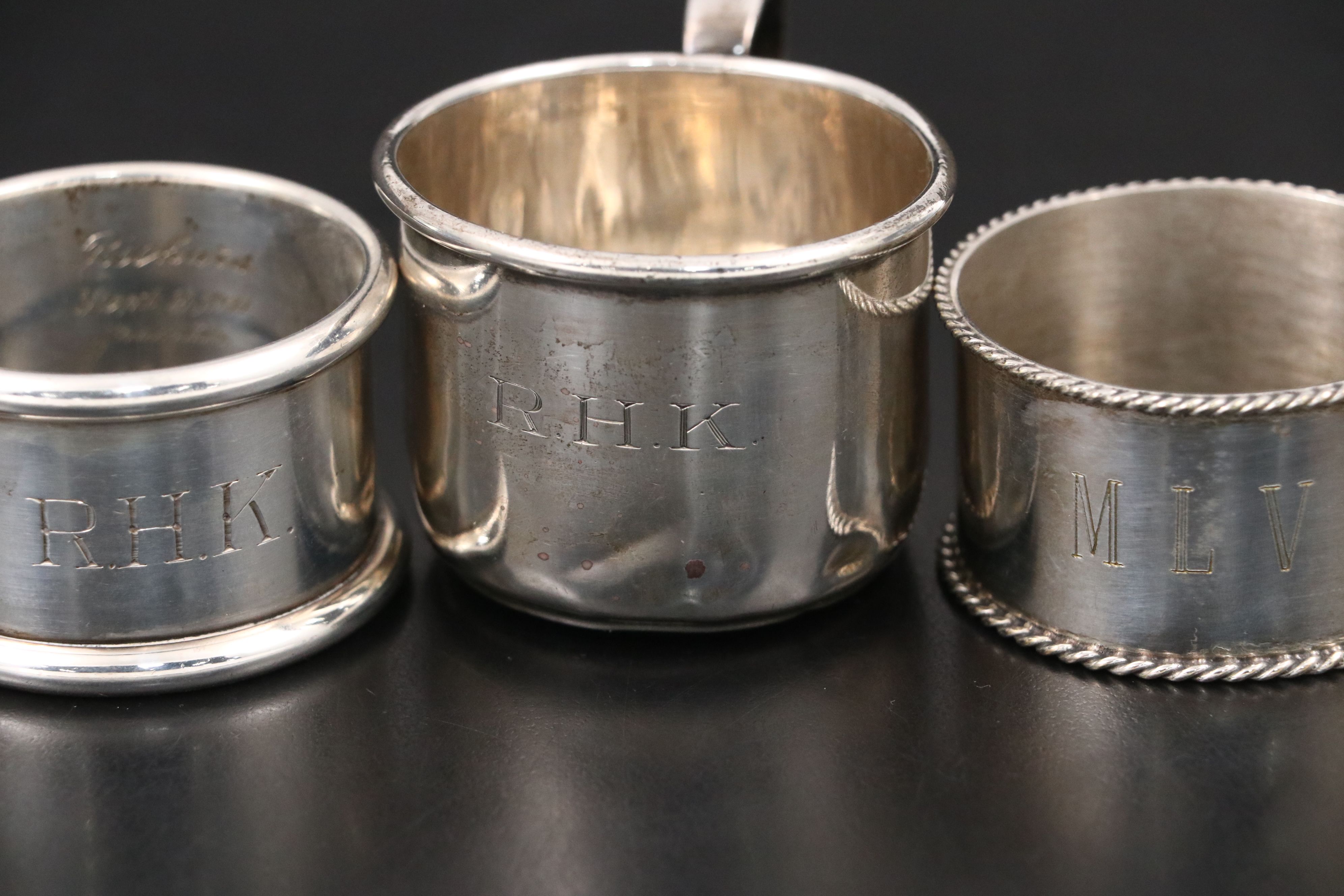 Georgian Sheffield Plate Armorial Engraved Shakers with Other Table Accessories