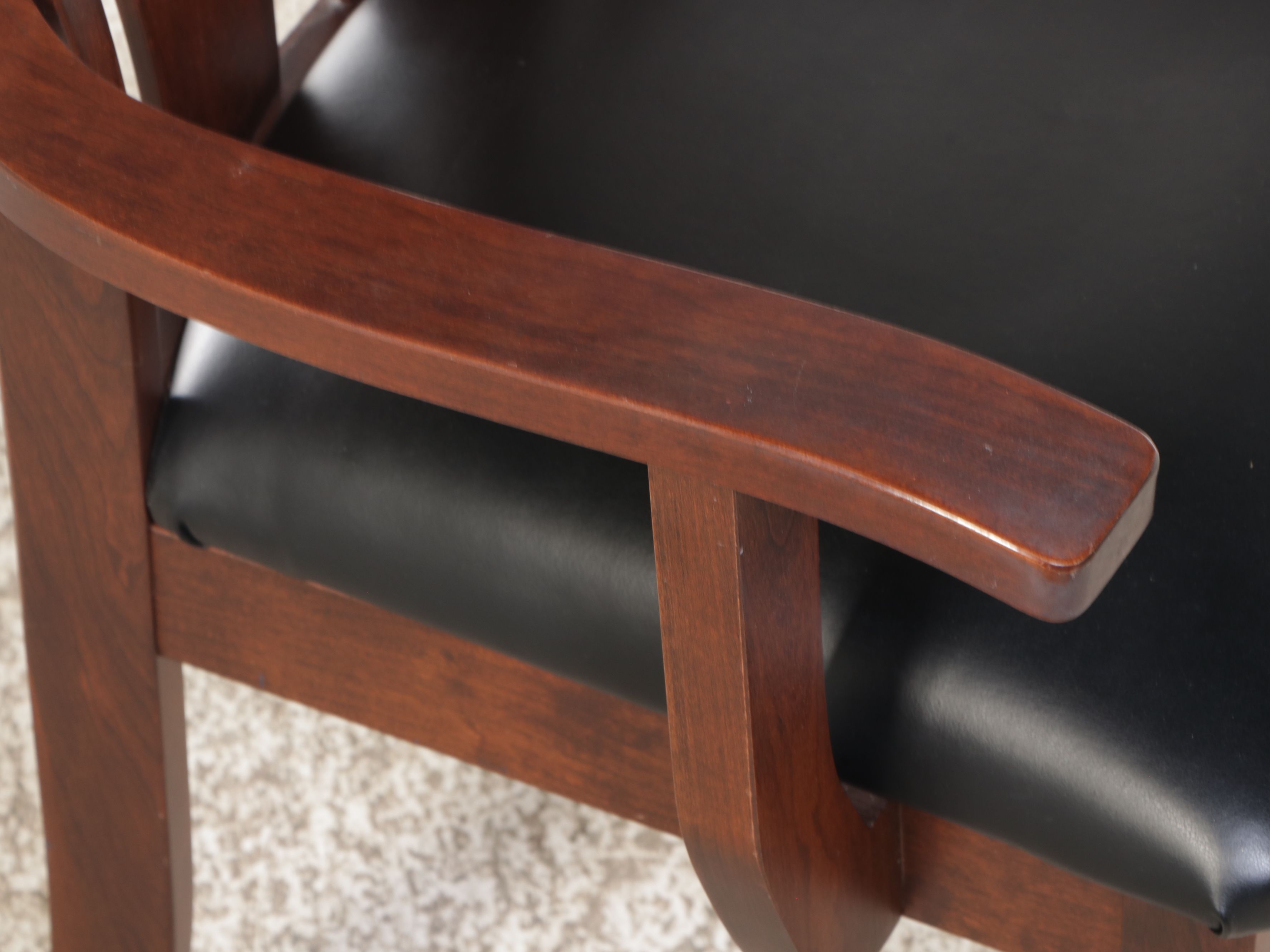 Dutch Craft Amish-Crafted Cherry Armchair and Desk