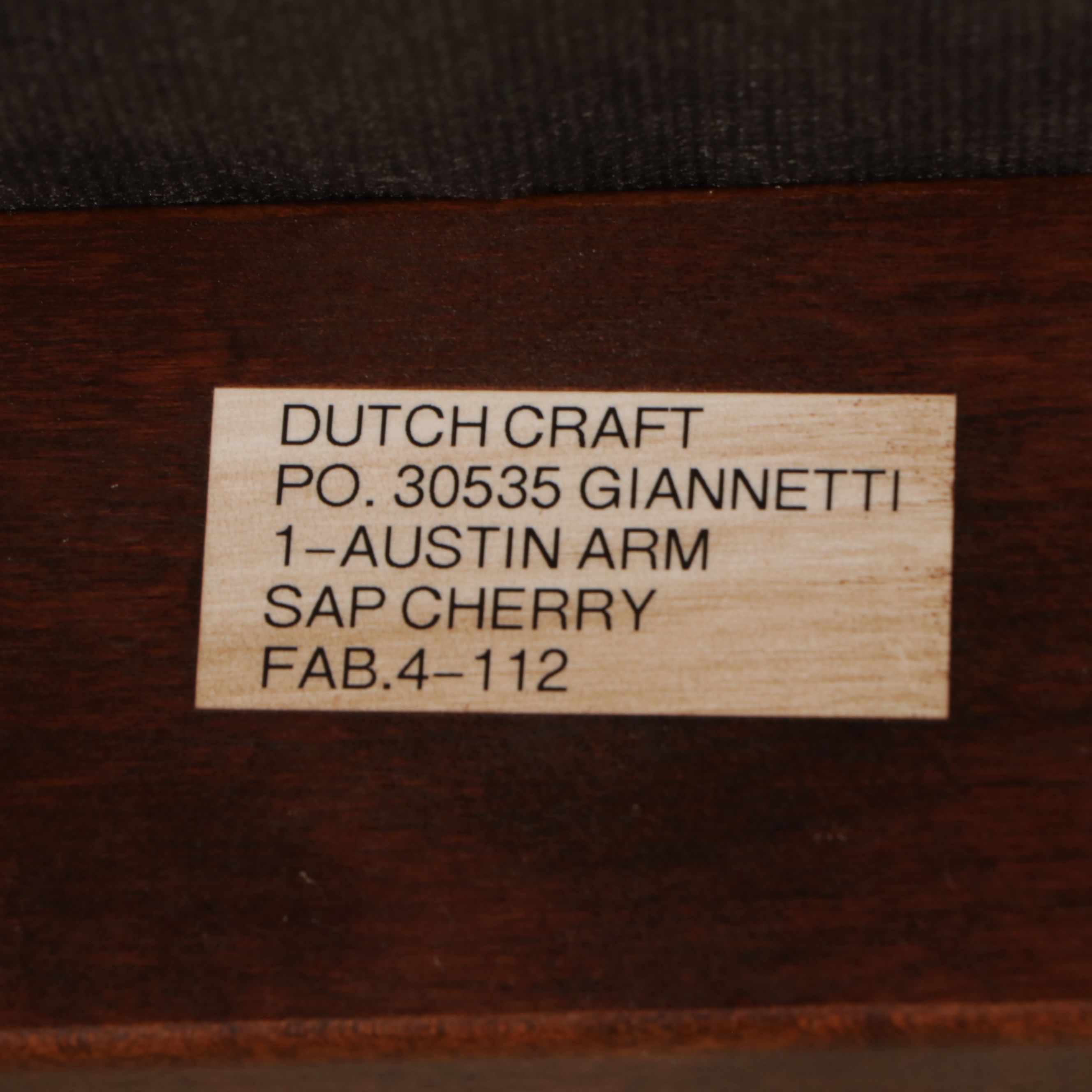 Dutch Craft Amish-Crafted Cherry Armchair and Desk