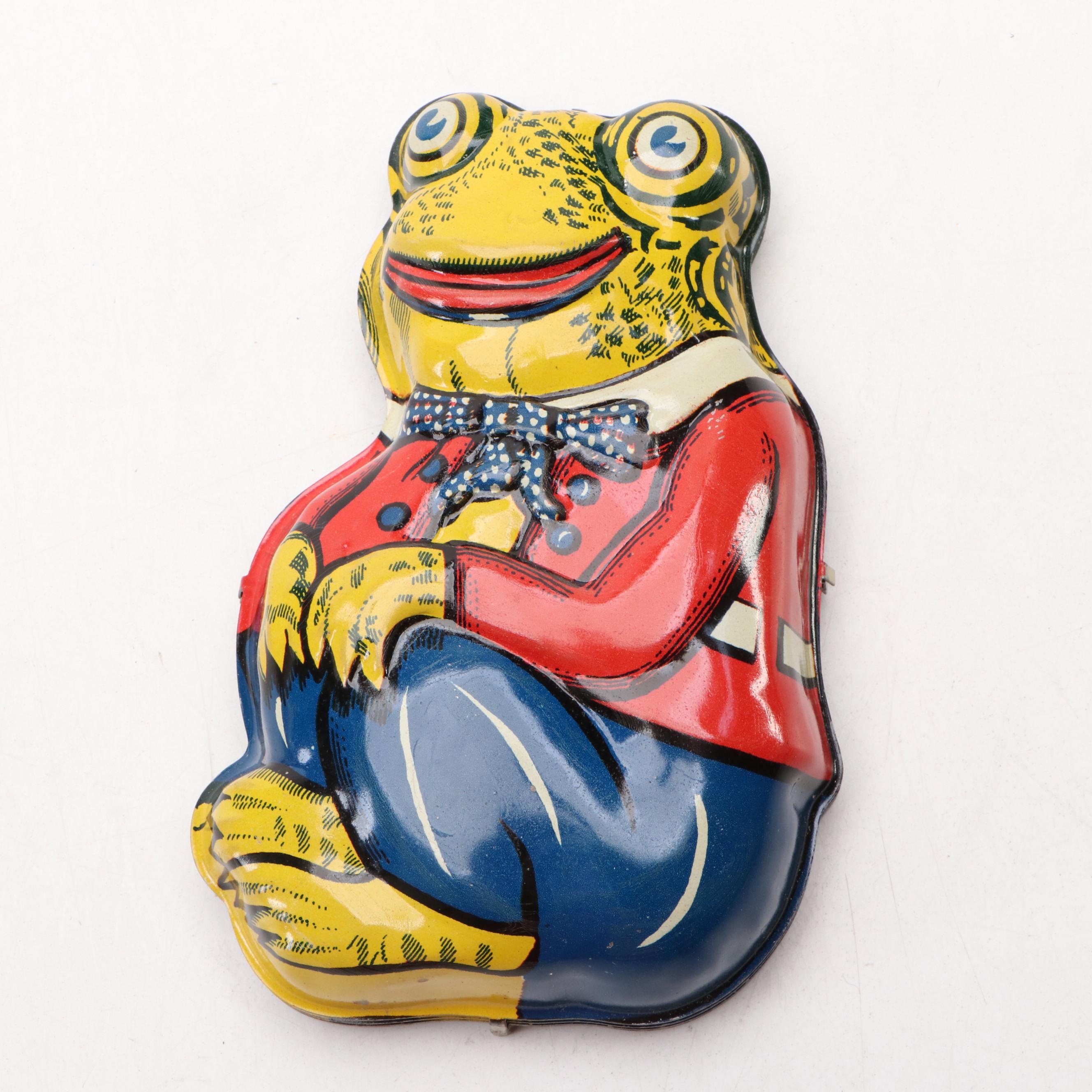 Walt Disney Mickey Ceramic Pencil Holder and Figurines with Metal Frog Molds