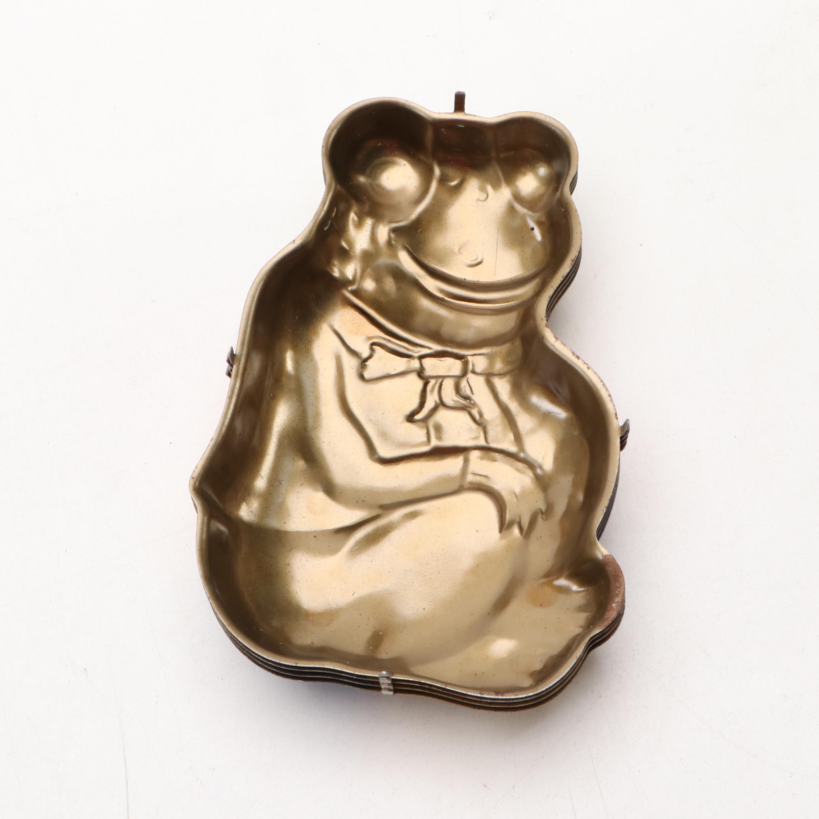 Walt Disney Mickey Ceramic Pencil Holder and Figurines with Metal Frog Molds