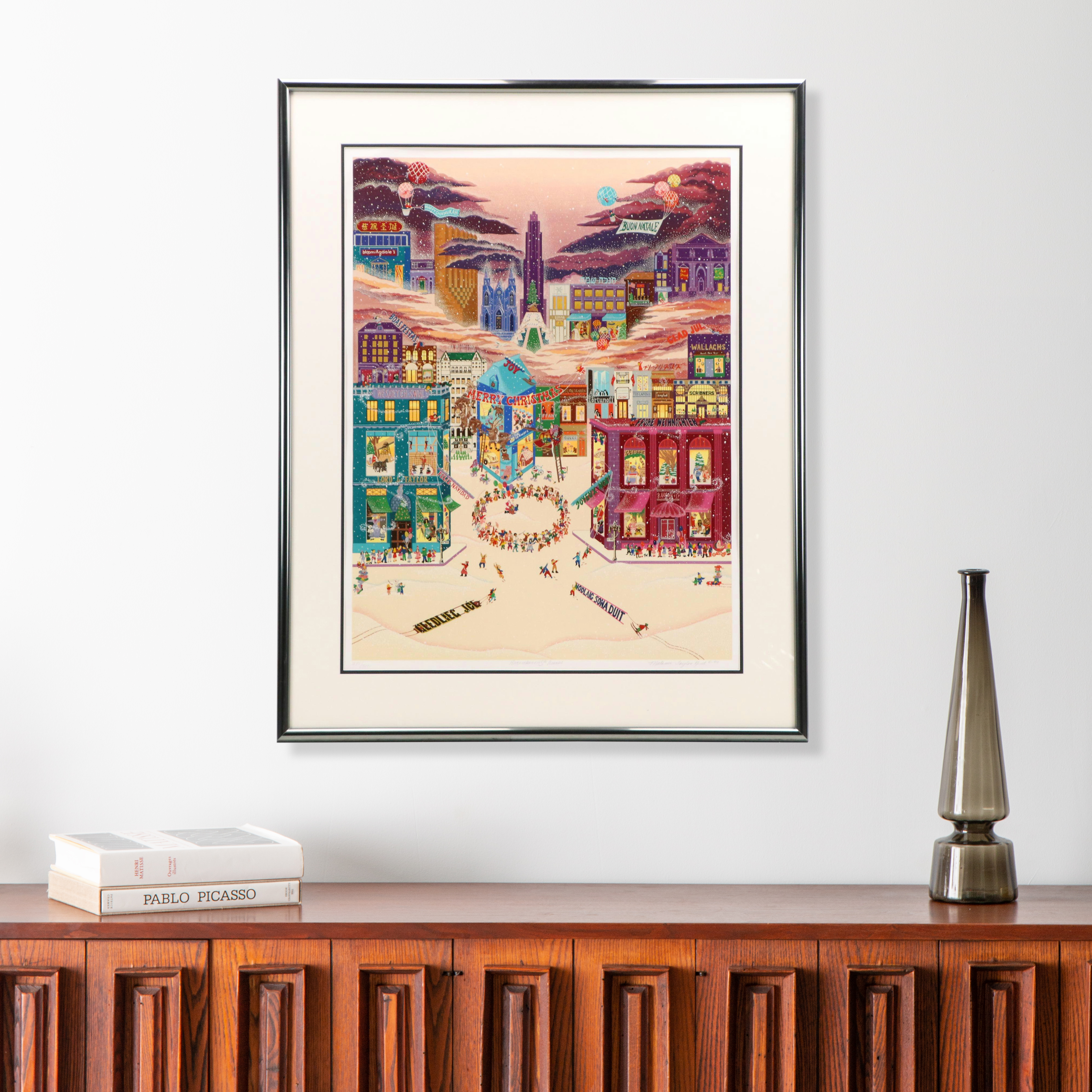 Melanie Taylor Kent Serigraph "December on 5th Avenue," 1983