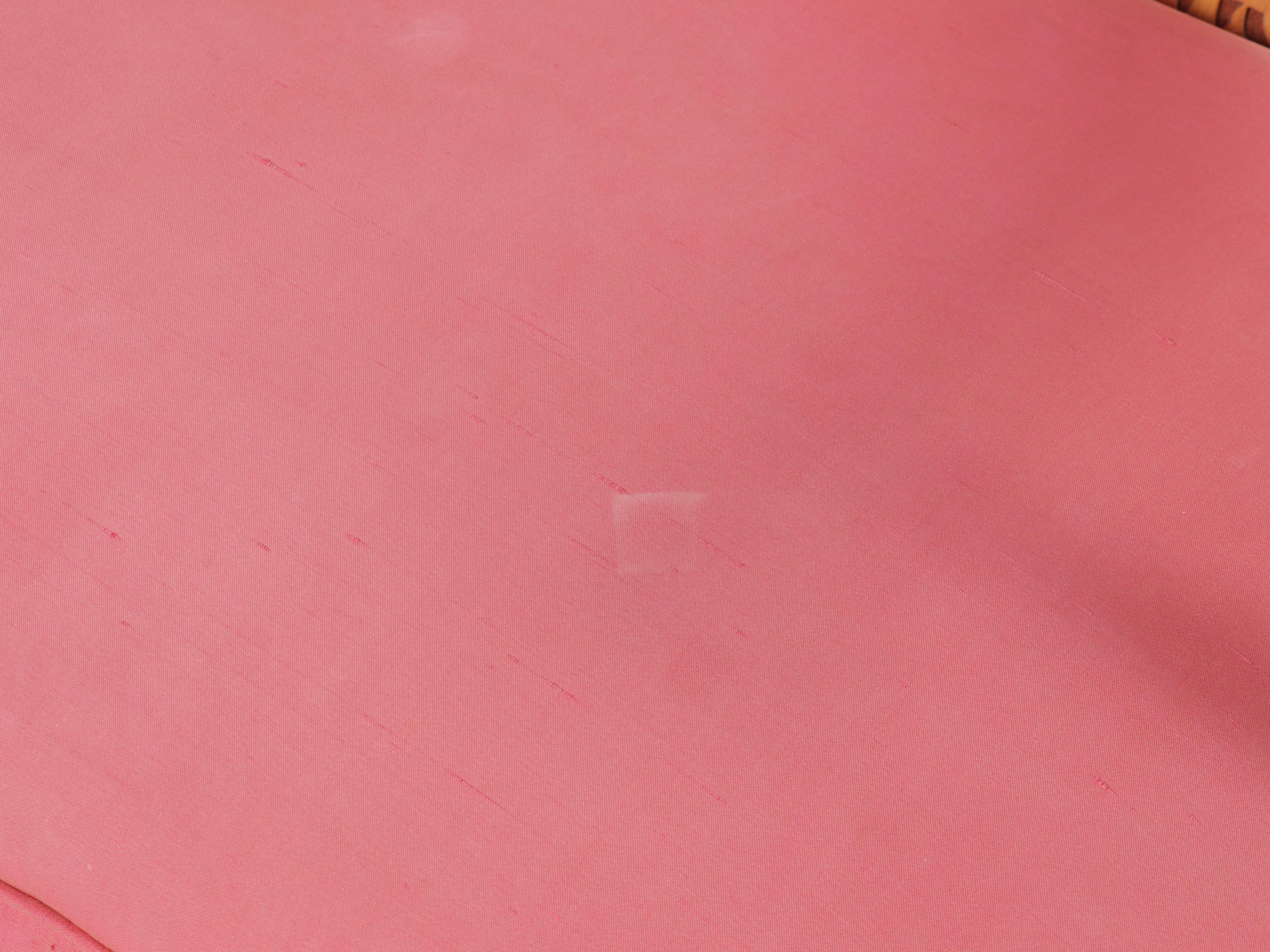 Victorian Rococo Revival Two Piece Upholstered Carved Wood Parlor Set