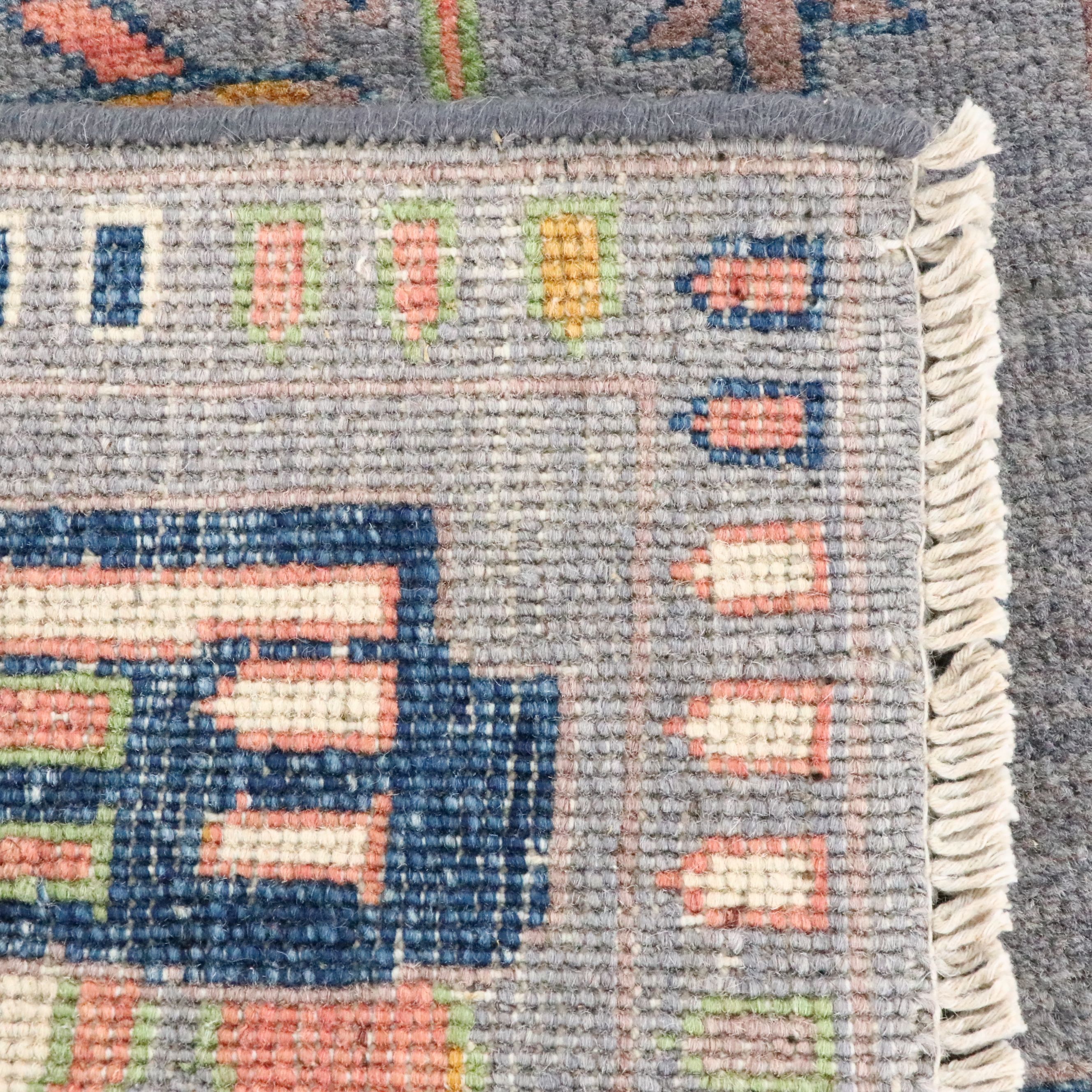 2'7 x 4'1 Hand-Knotted Afghan Pictorial War Accent Rug