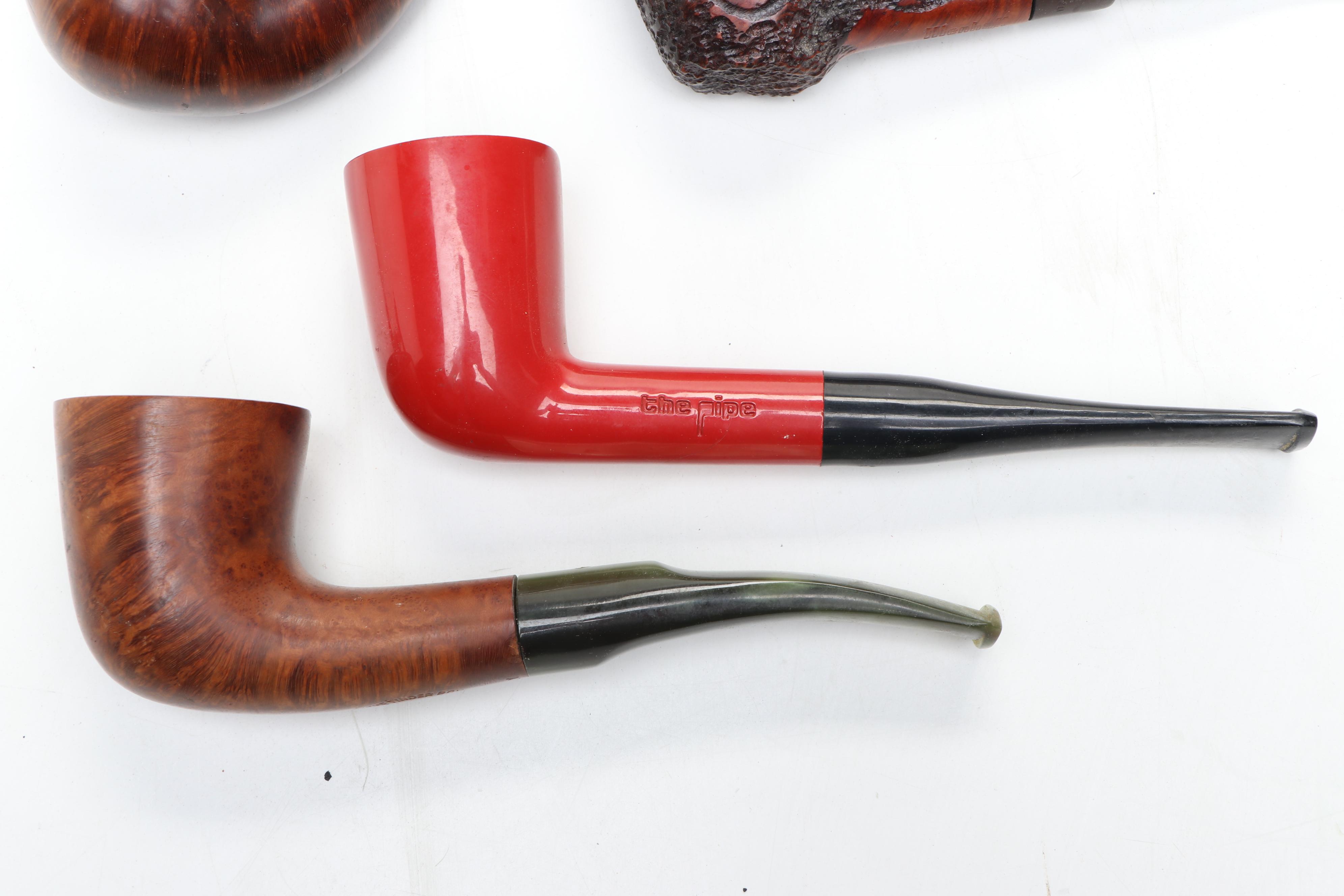 Butz-Choquin, Tabago, and More Carved Wood Pipes with Wooden Stand
