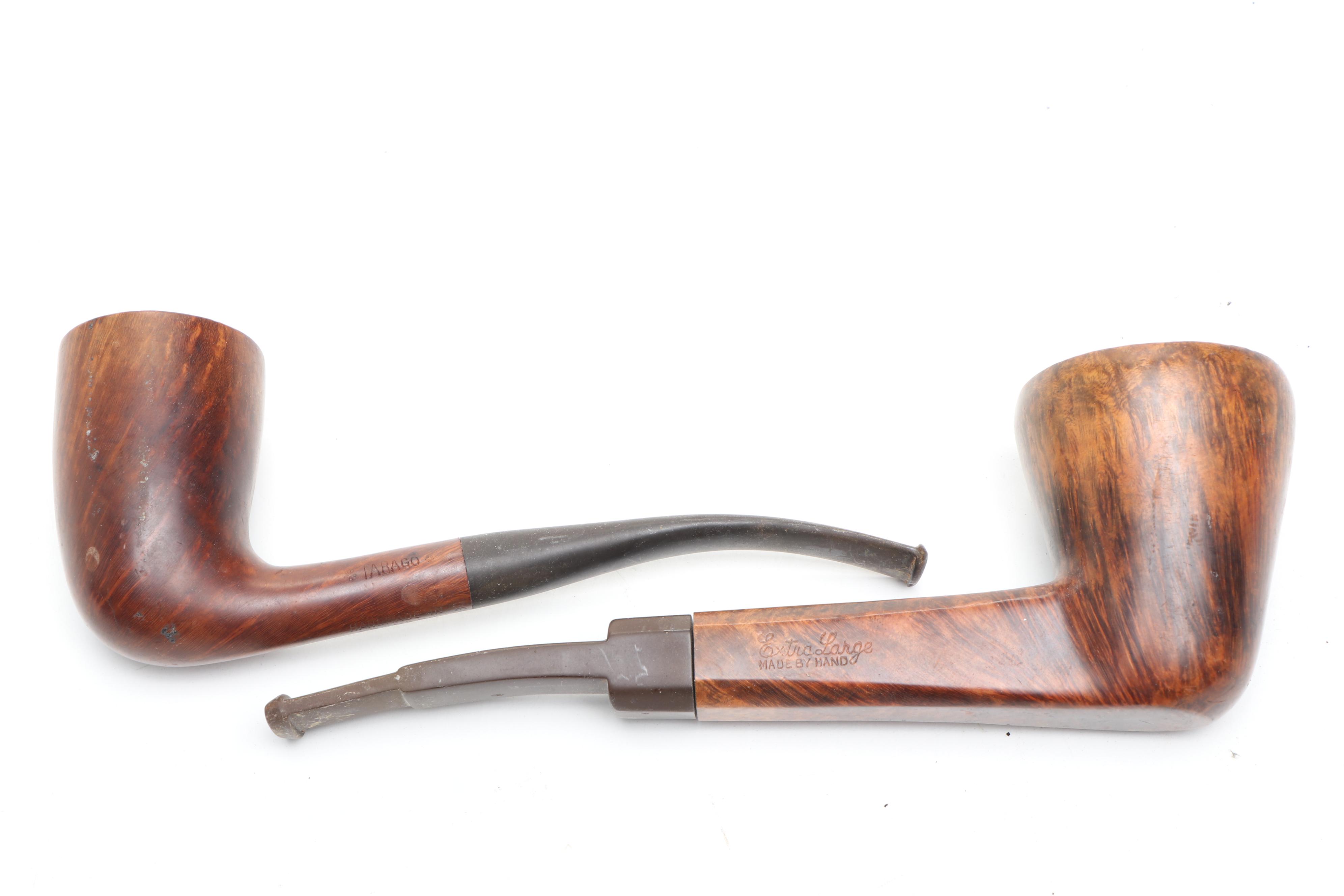 Butz-Choquin, Tabago, and More Carved Wood Pipes with Wooden Stand