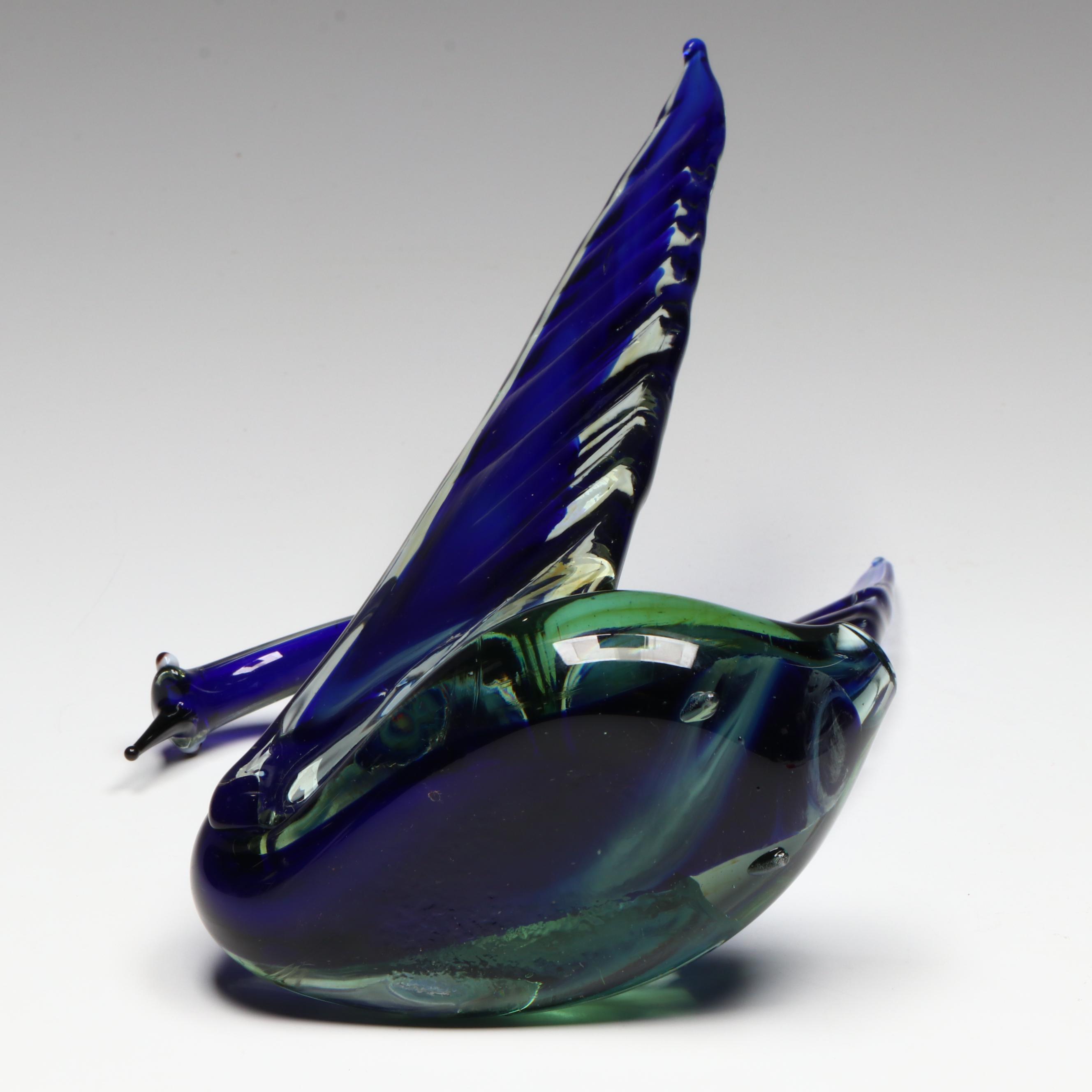 Murano Blown Glass Swans