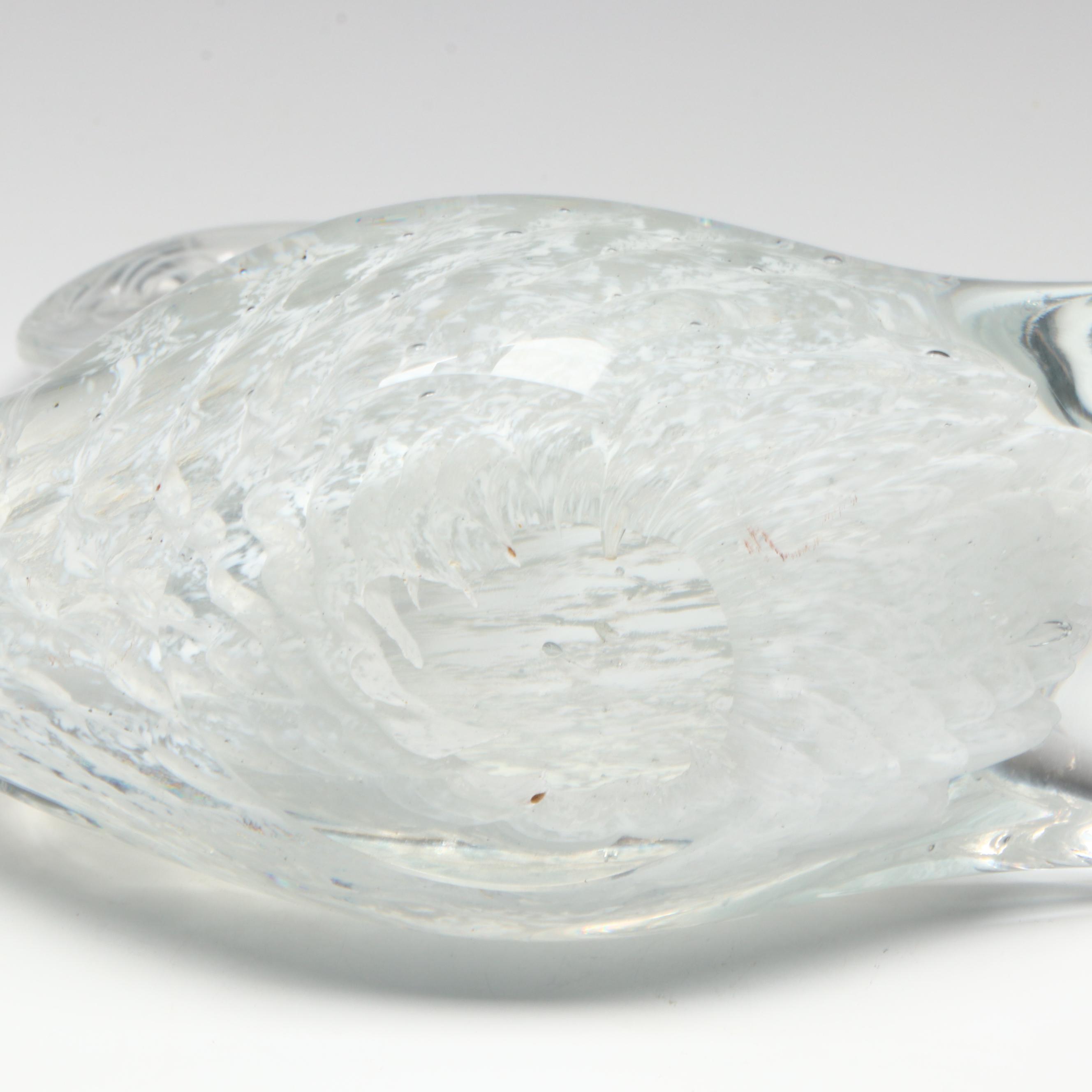 Murano Blown Glass Swans