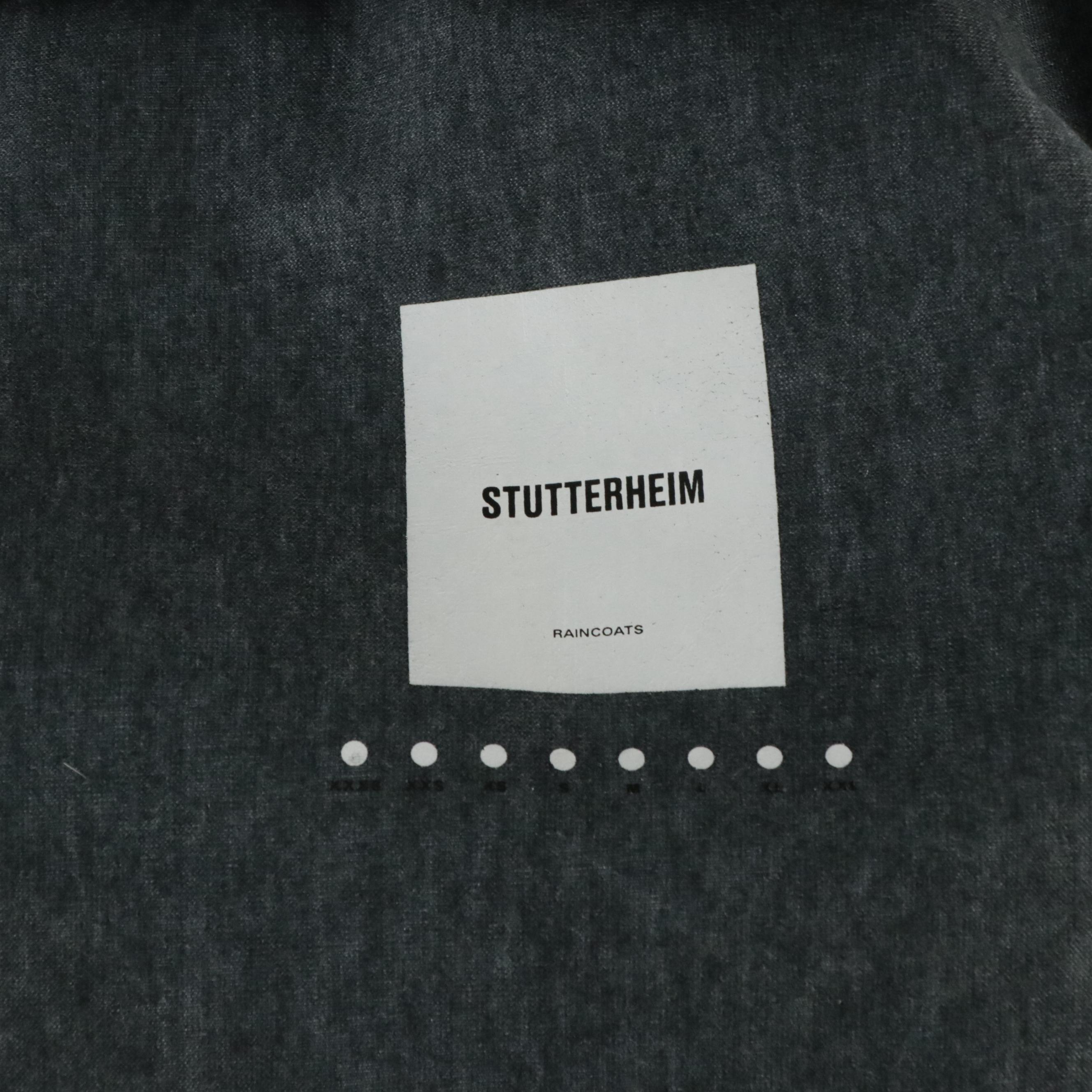 Men's Stutterheim Rubberized Raincoat Bomber Jacket