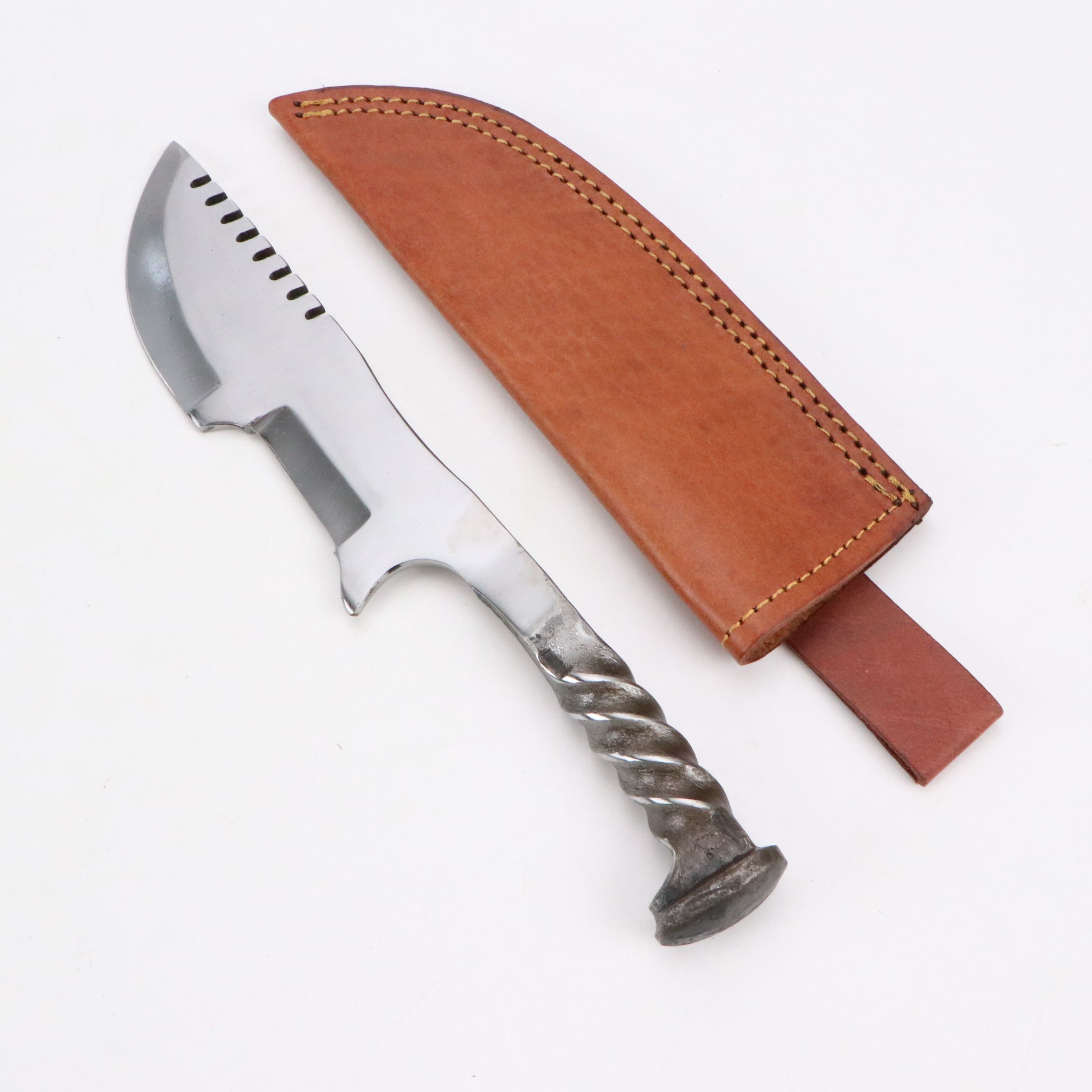 Wooden Handled Stainless Steel Machete with Other Fixed Blade Knives