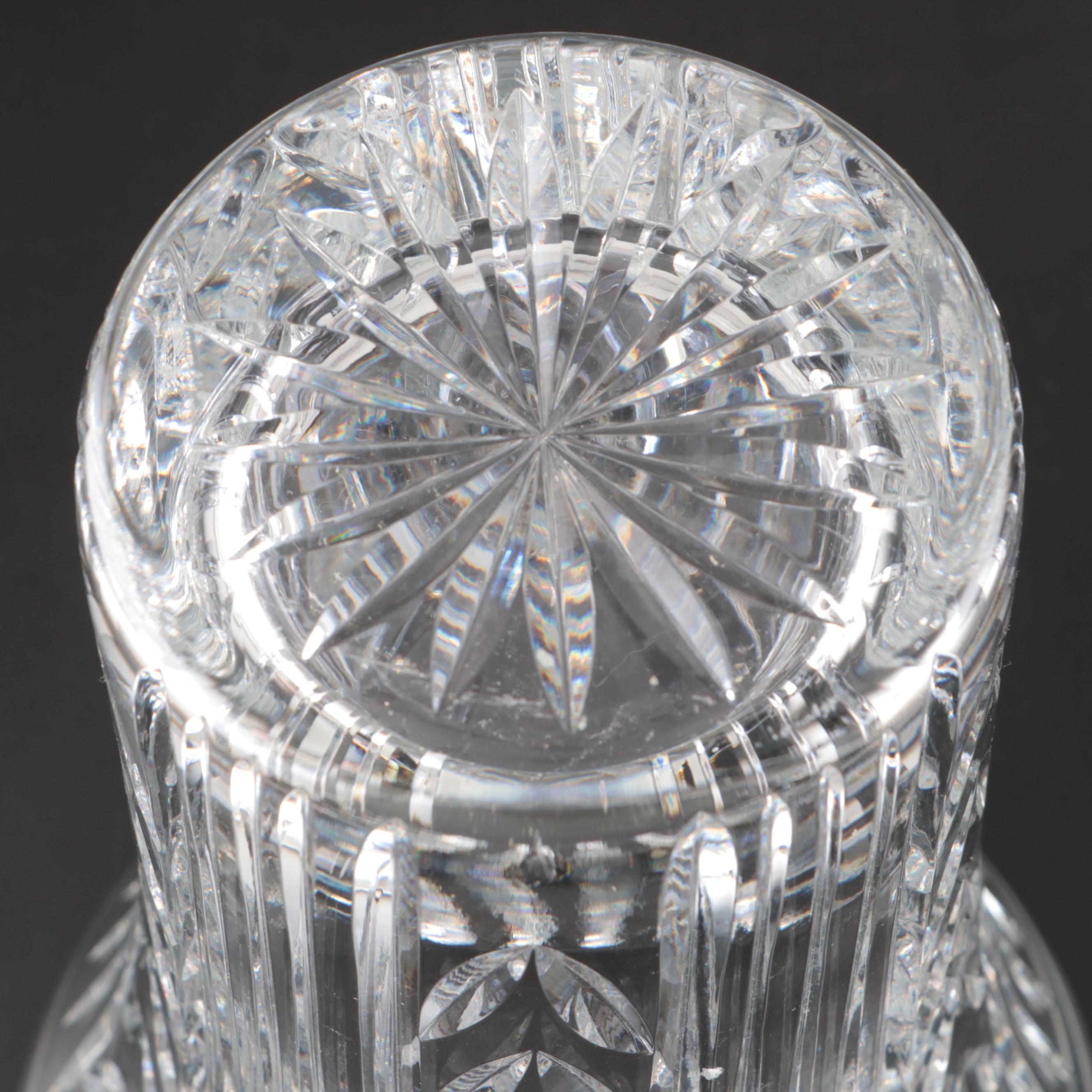 Waterford Crystal "Glencar" Flared Vase, Late 20th Century