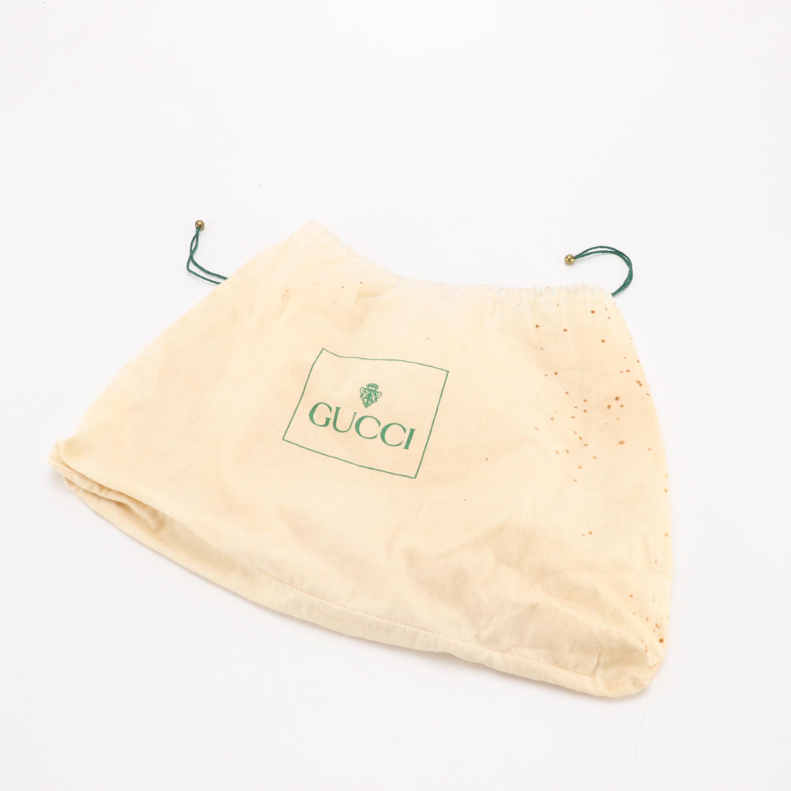 Gucci Brown Quilted Leather Buckle Flap Shoulder Bag