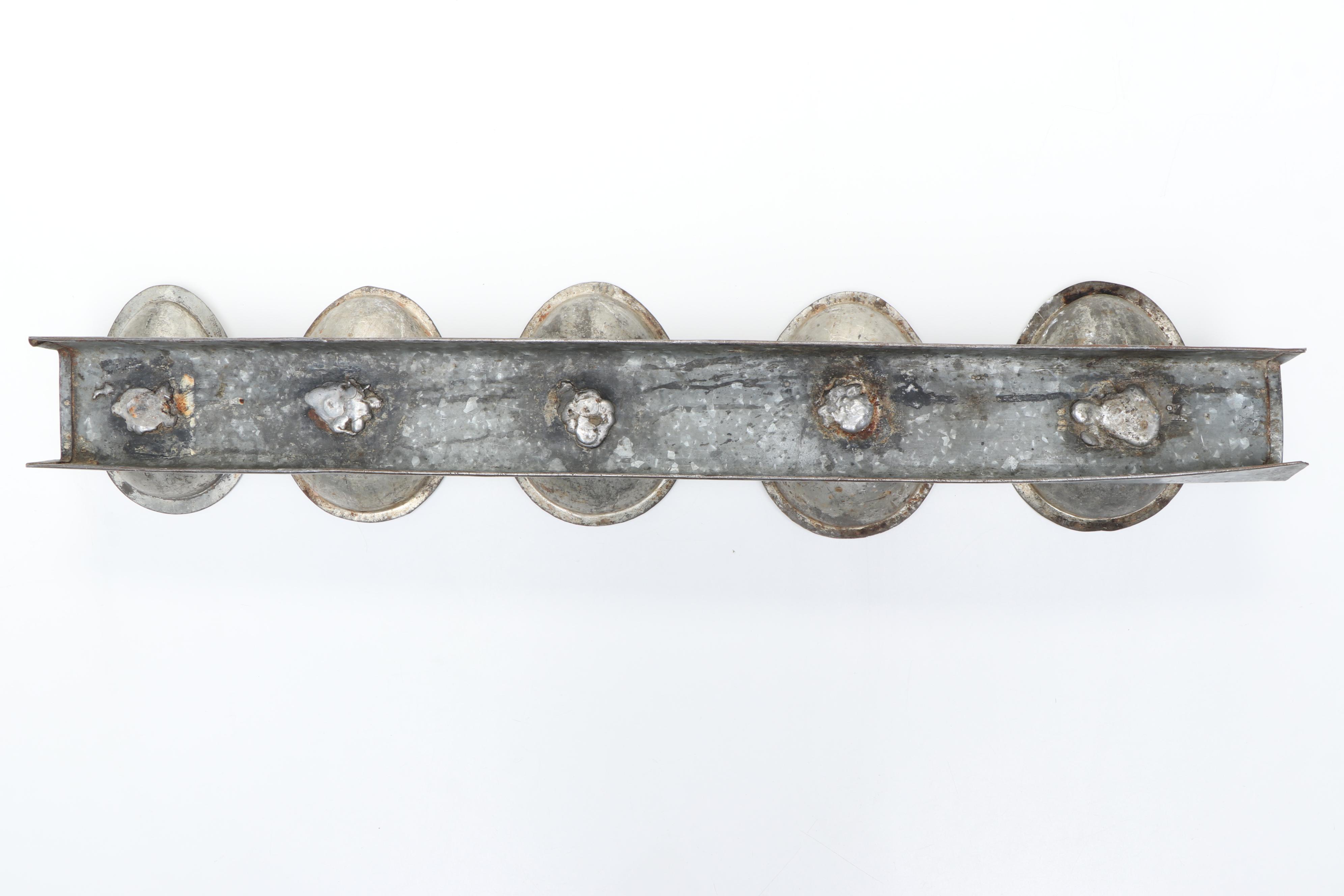 Vintage Metal Chocolate Egg Molds