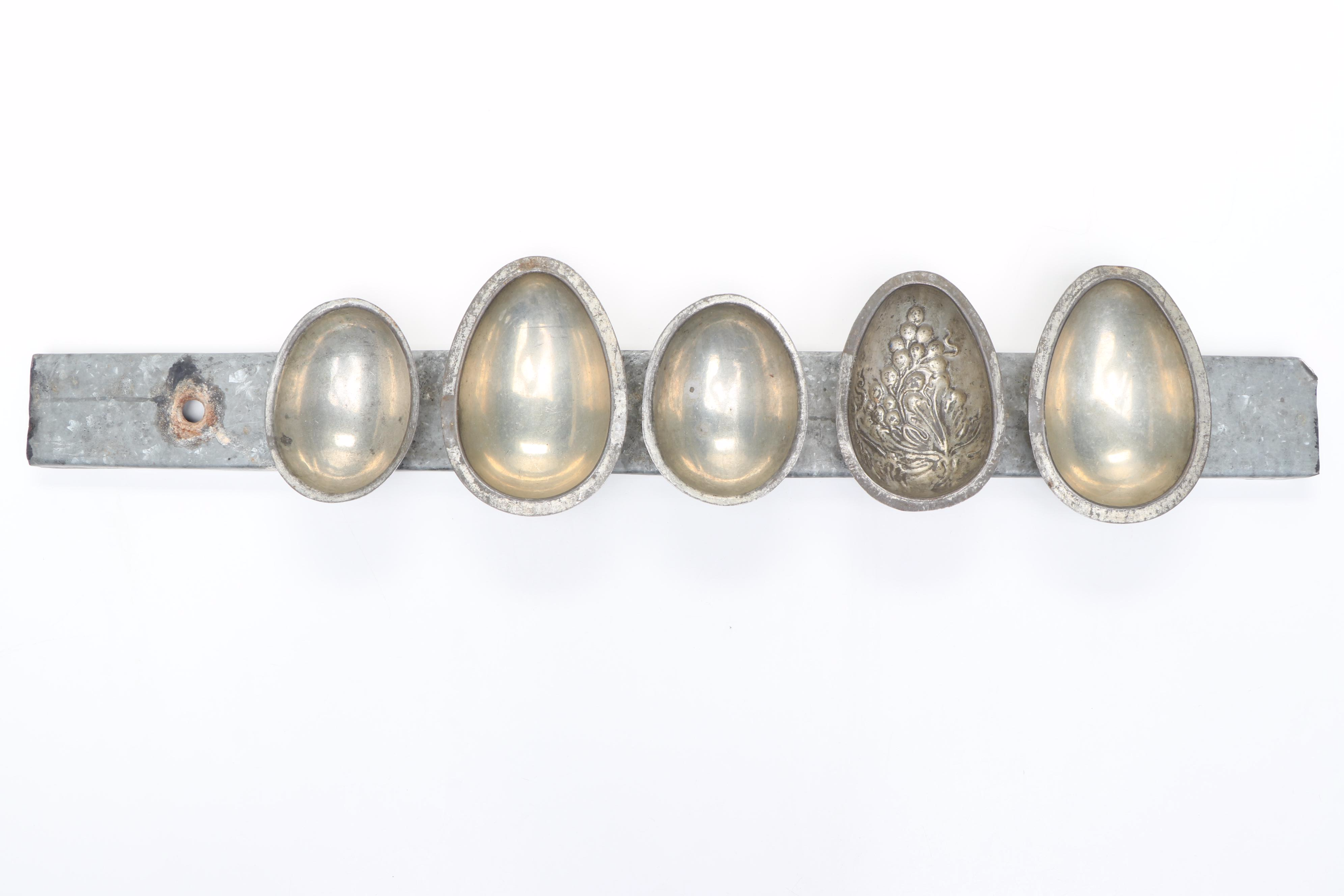 Vintage Metal Chocolate Egg Molds