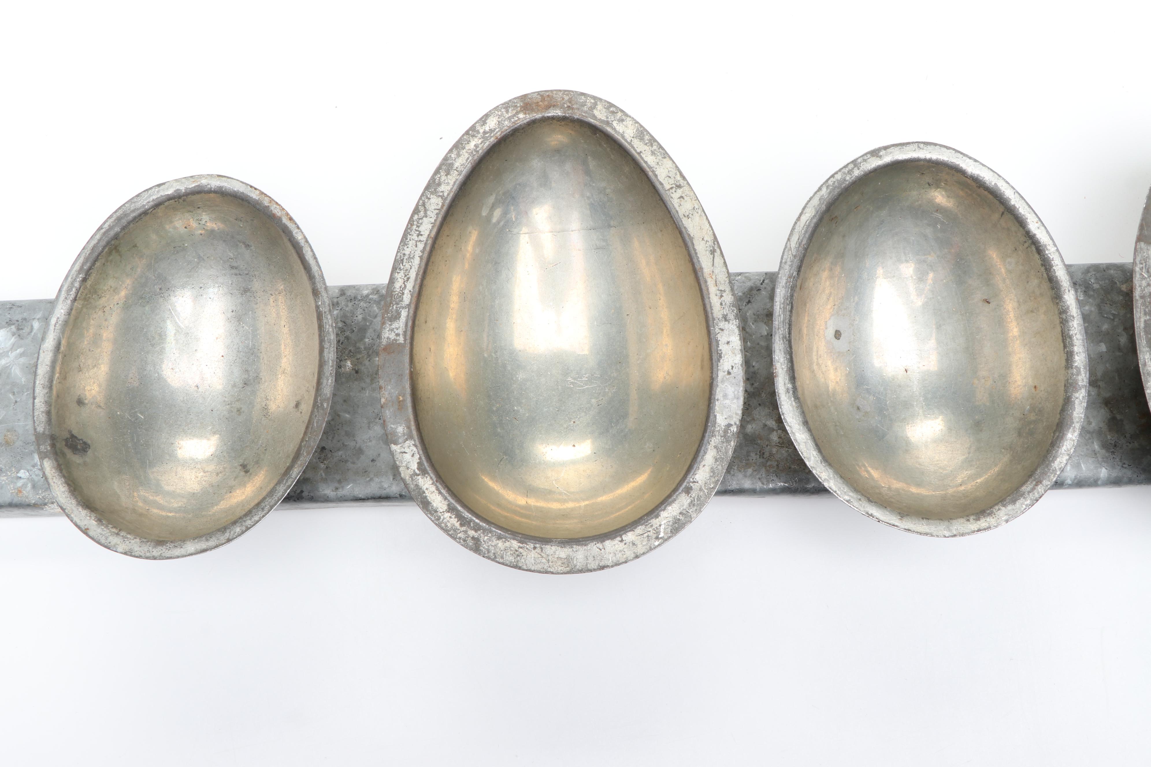 Vintage Metal Chocolate Egg Molds