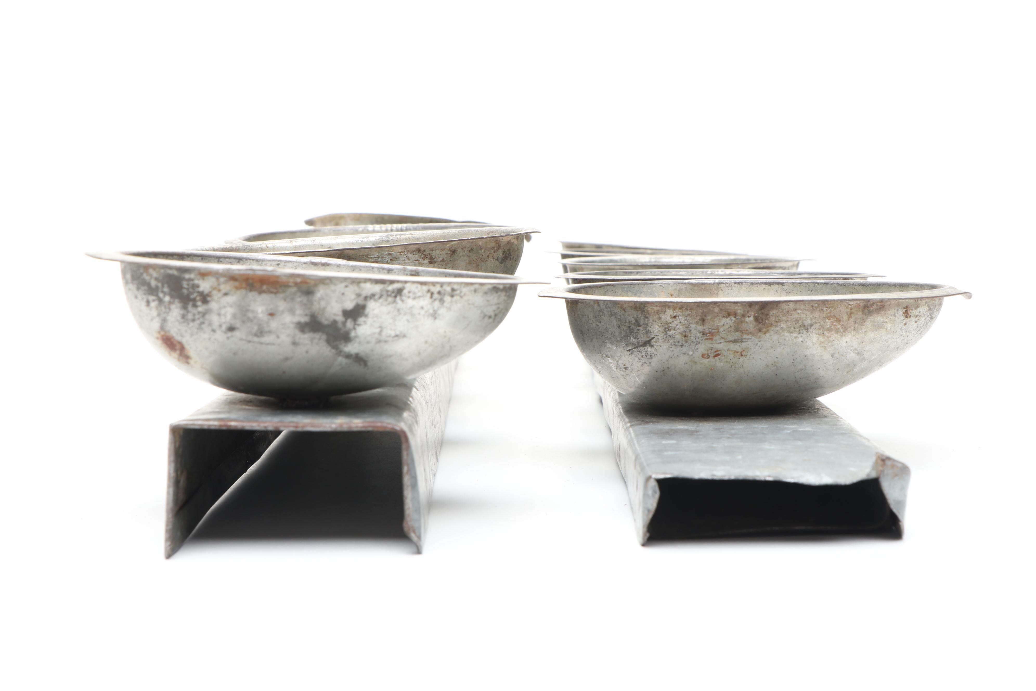 Vintage Metal Chocolate Egg Molds