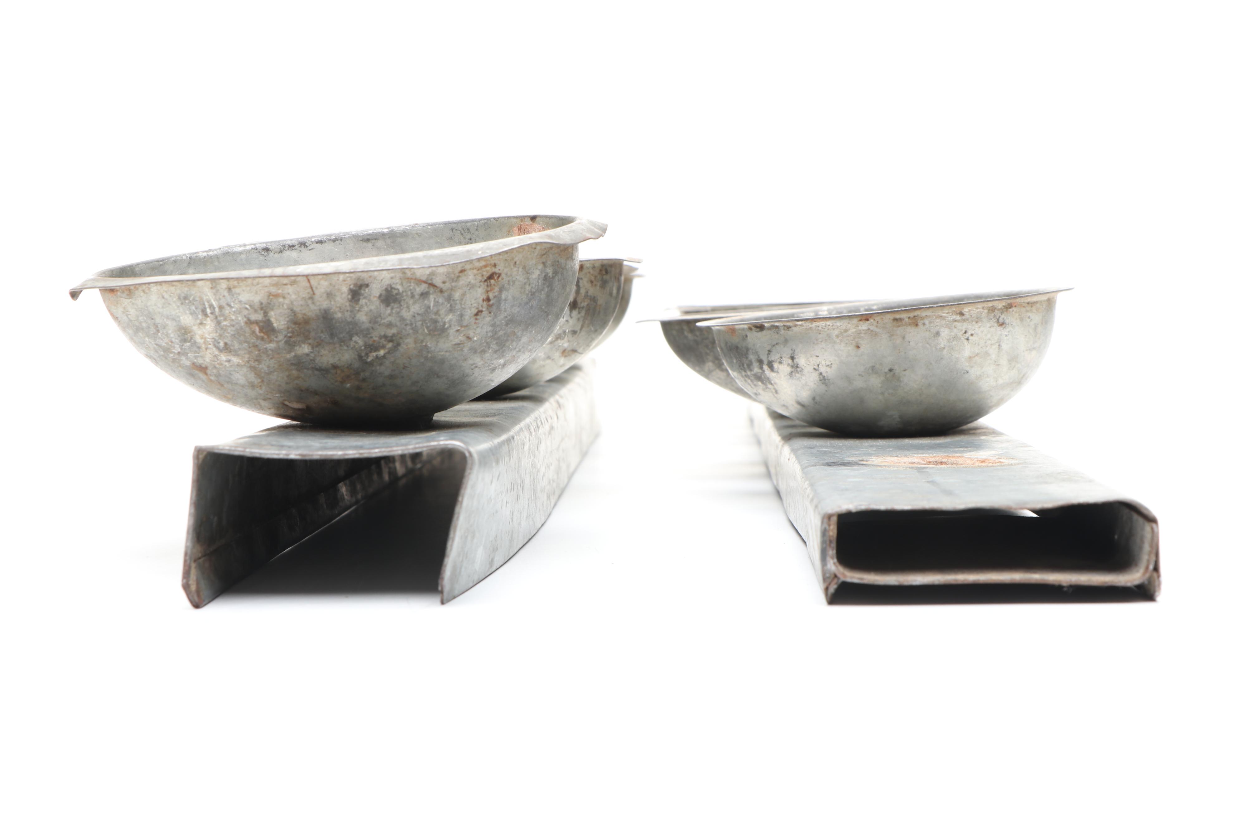 Vintage Metal Chocolate Egg Molds