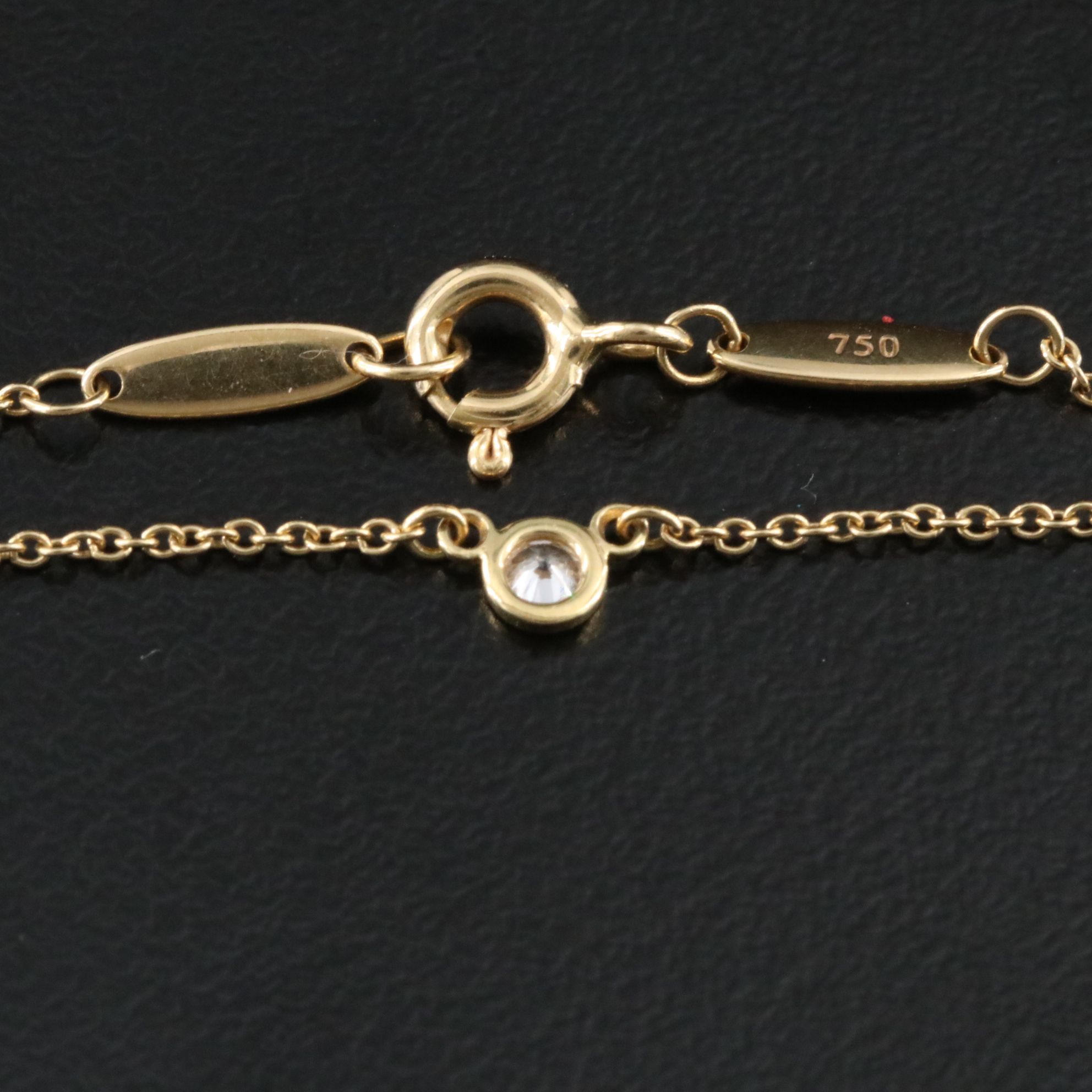 Elsa Peretti for Tiffany & Co. 18K Diamond Solitaire Necklace