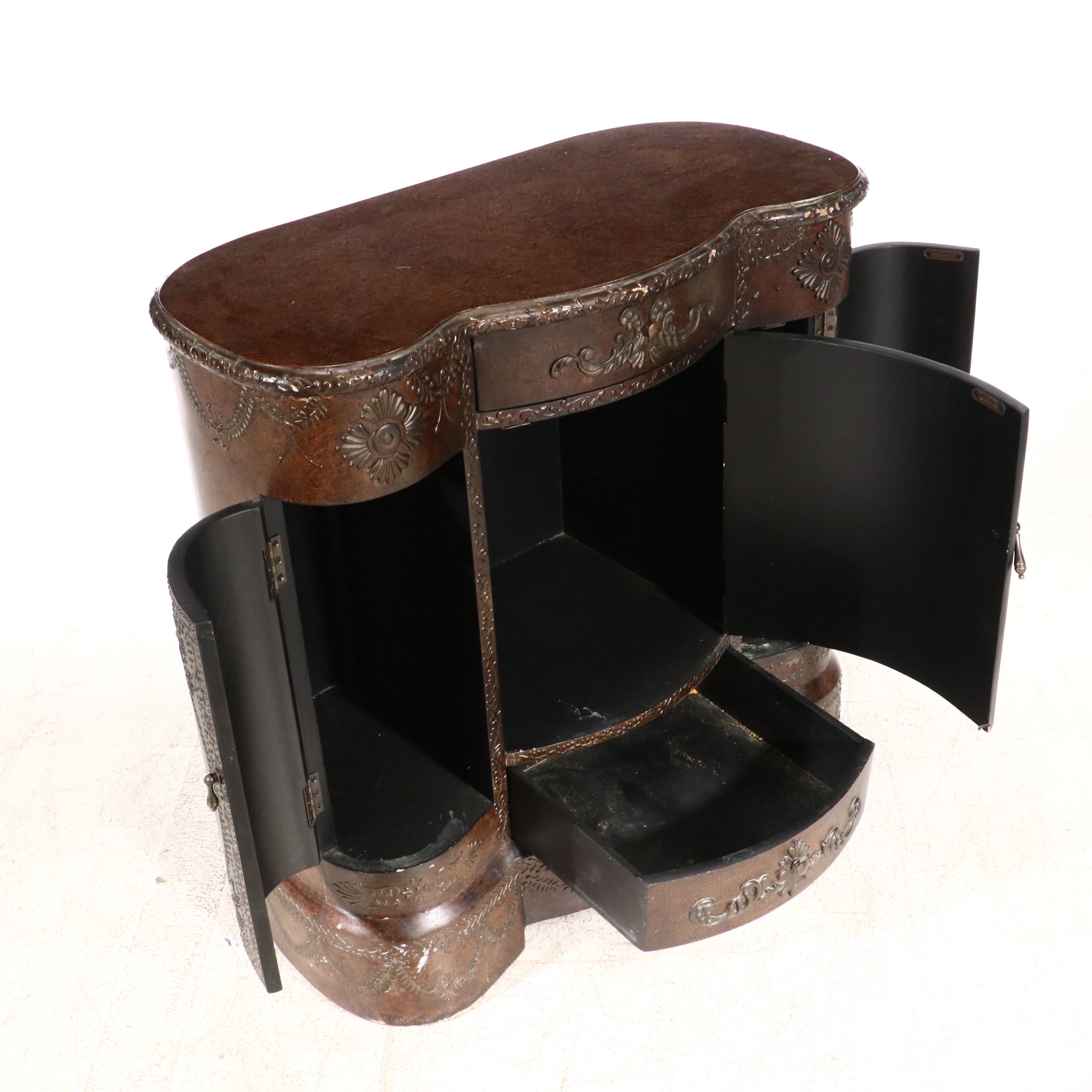 Powell Painted Serpentine Front Cabinet