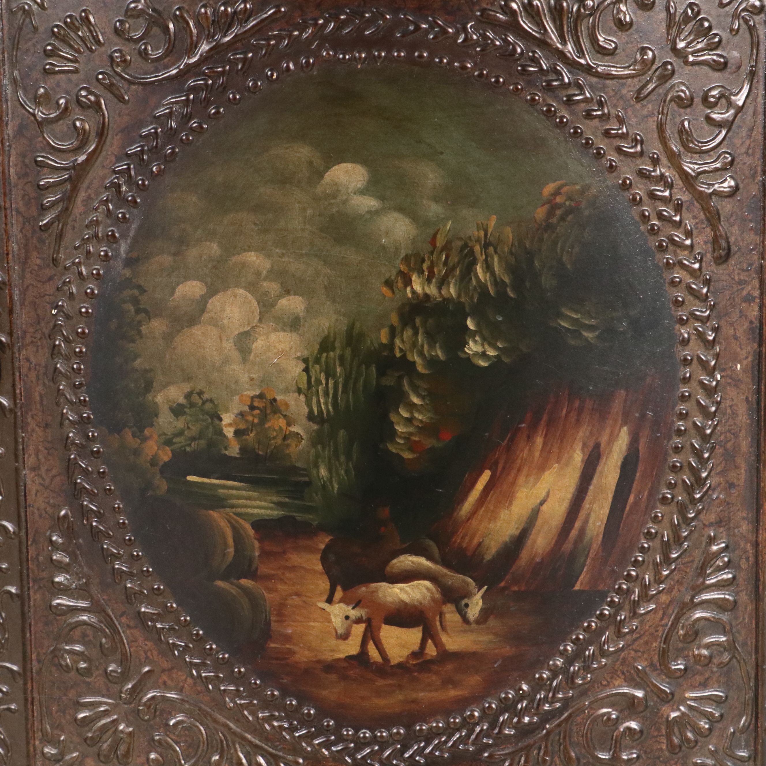 Powell Painted Serpentine Front Cabinet