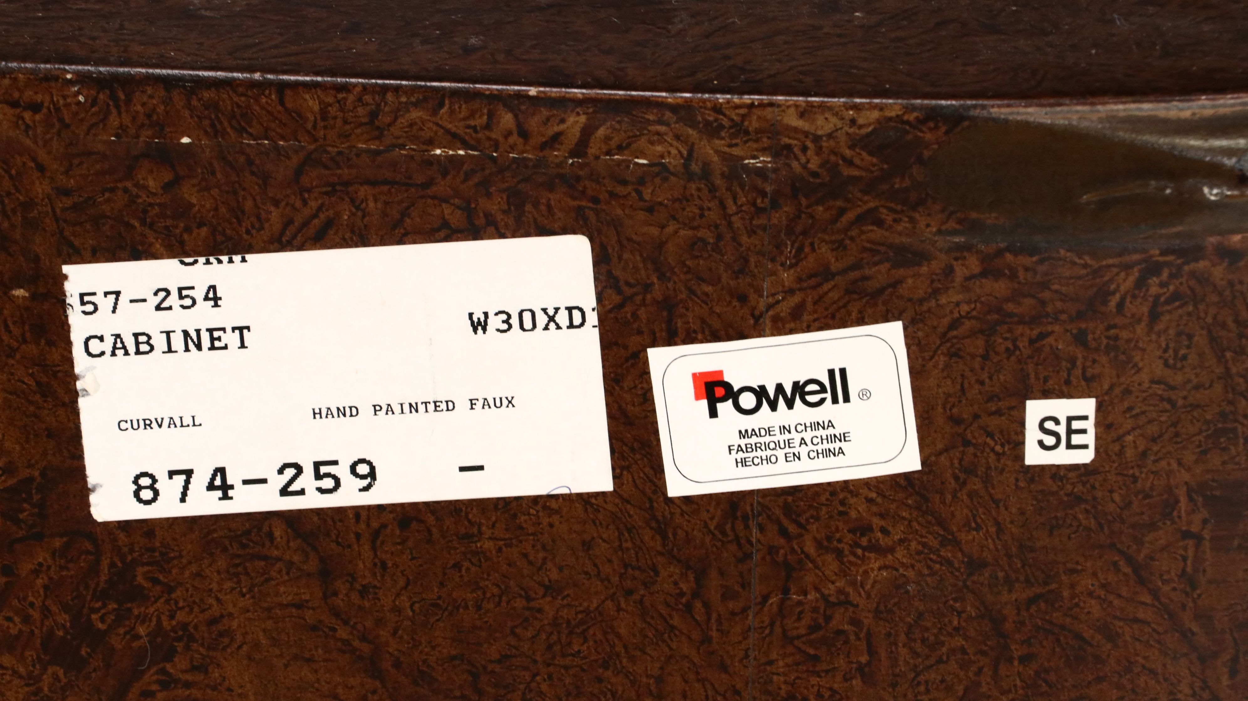 Powell Painted Serpentine Front Cabinet