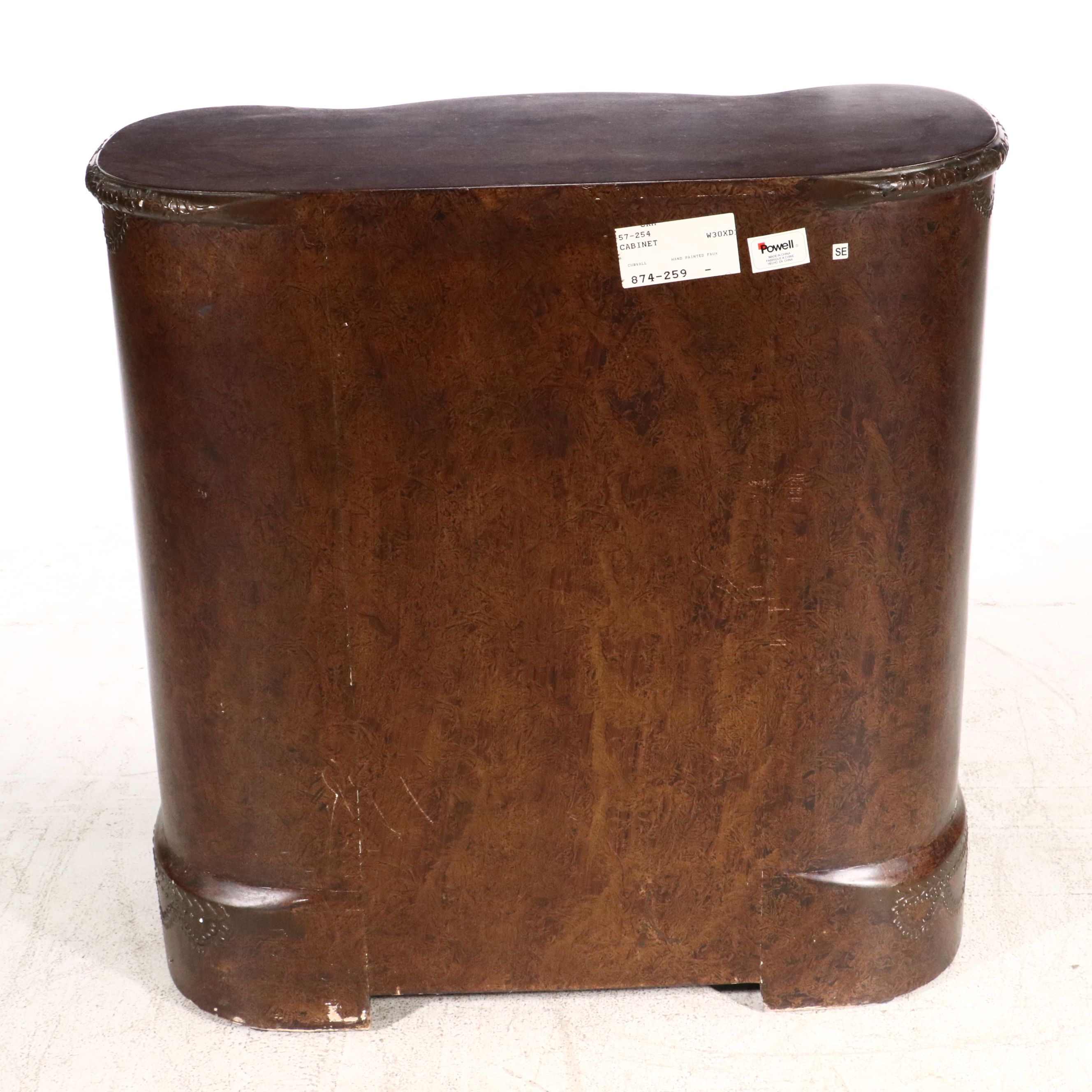 Powell Painted Serpentine Front Cabinet