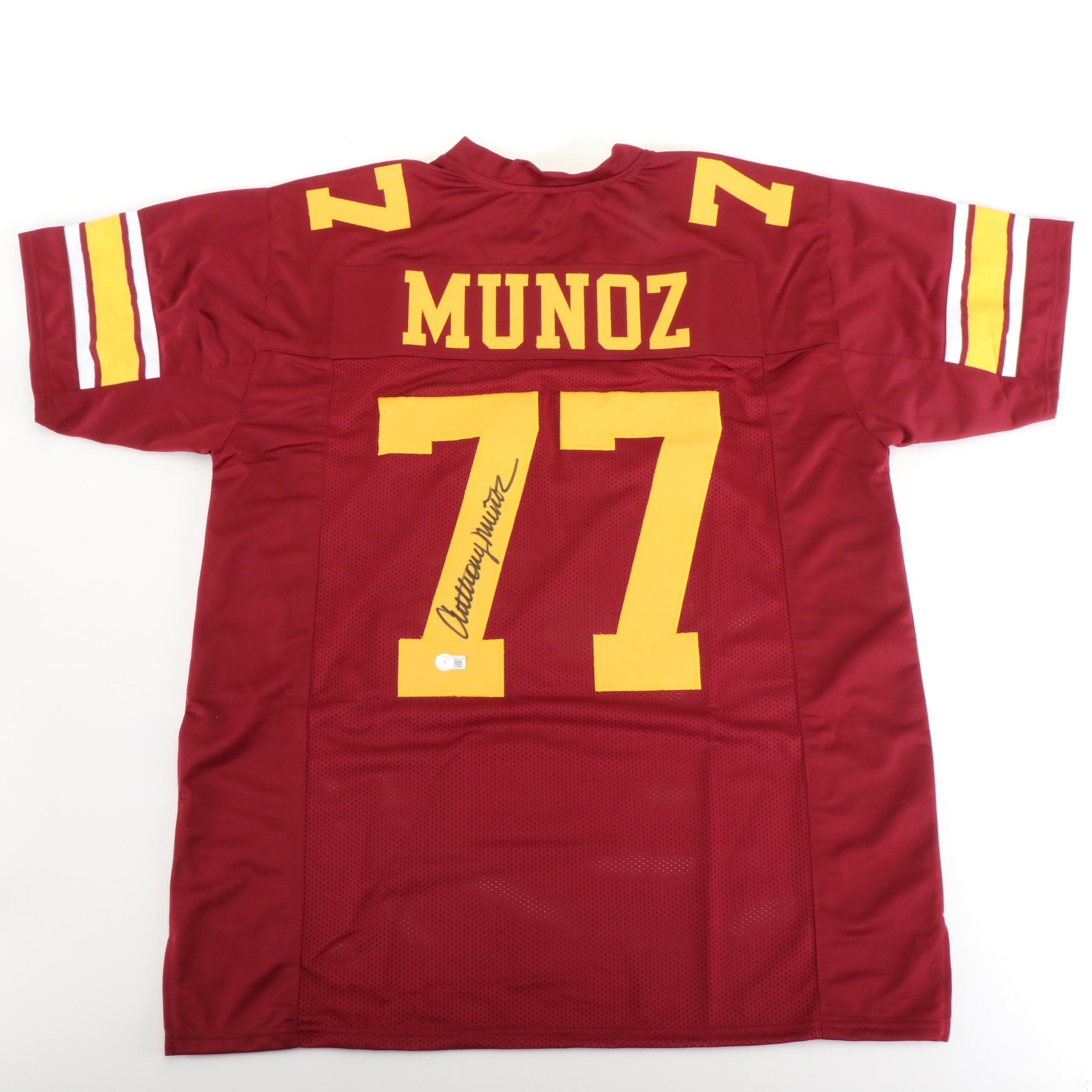 Anthony Muñoz Signed USC Trojans Football Jersey, Beckett