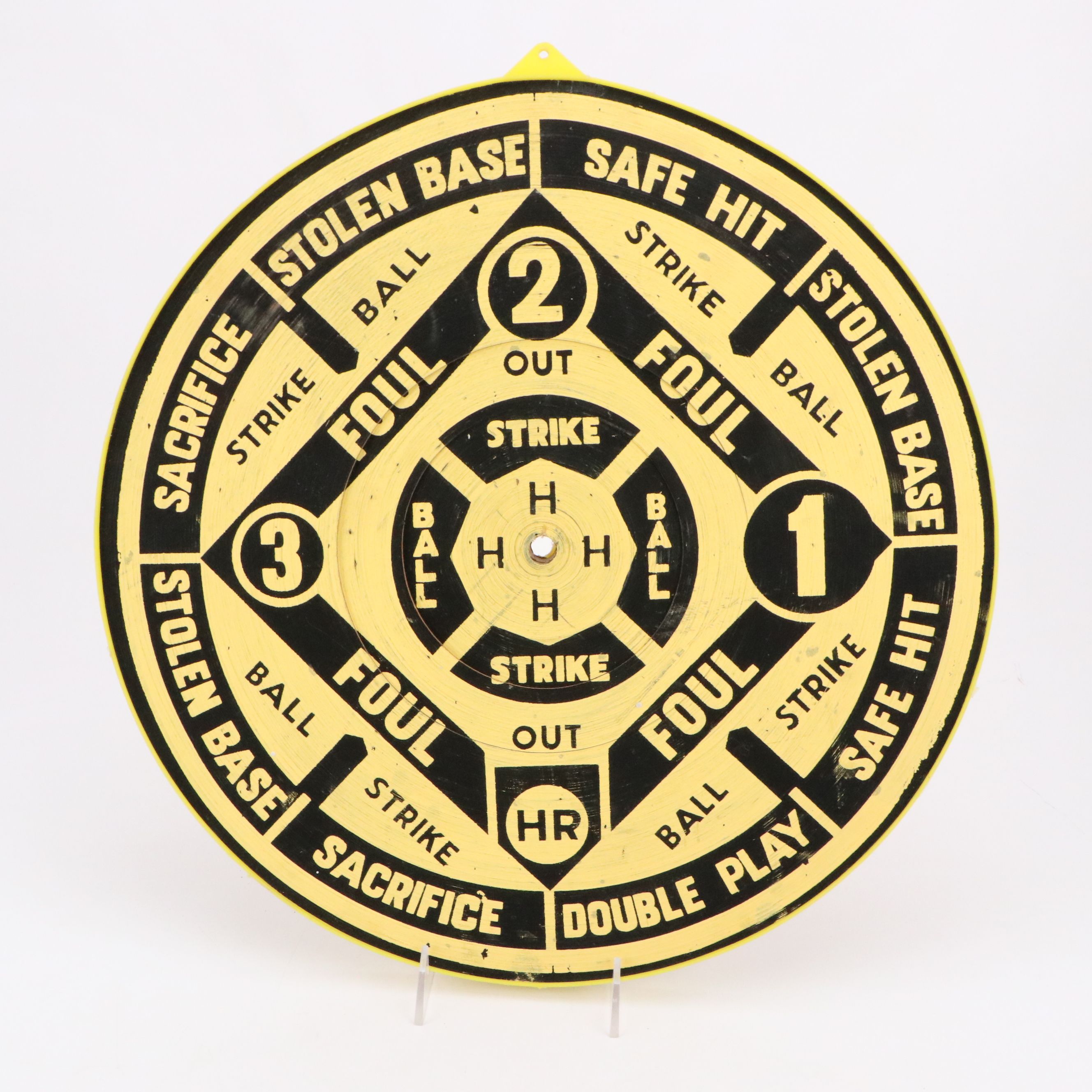 Champion Two-Sided Cork Dart Board with Darts, Mid to Late 20th C.