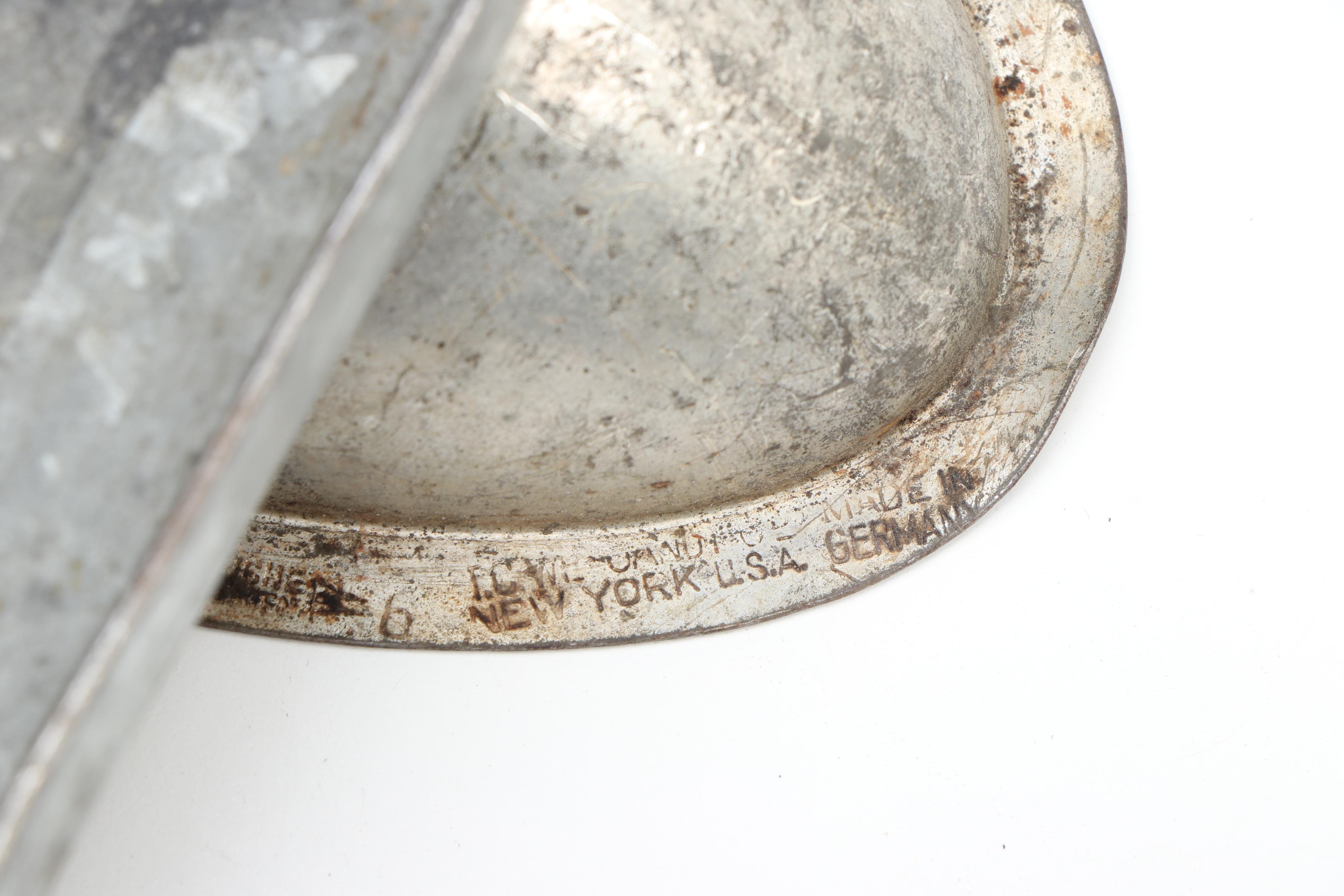 Vintage Metal Chocolate Egg Molds