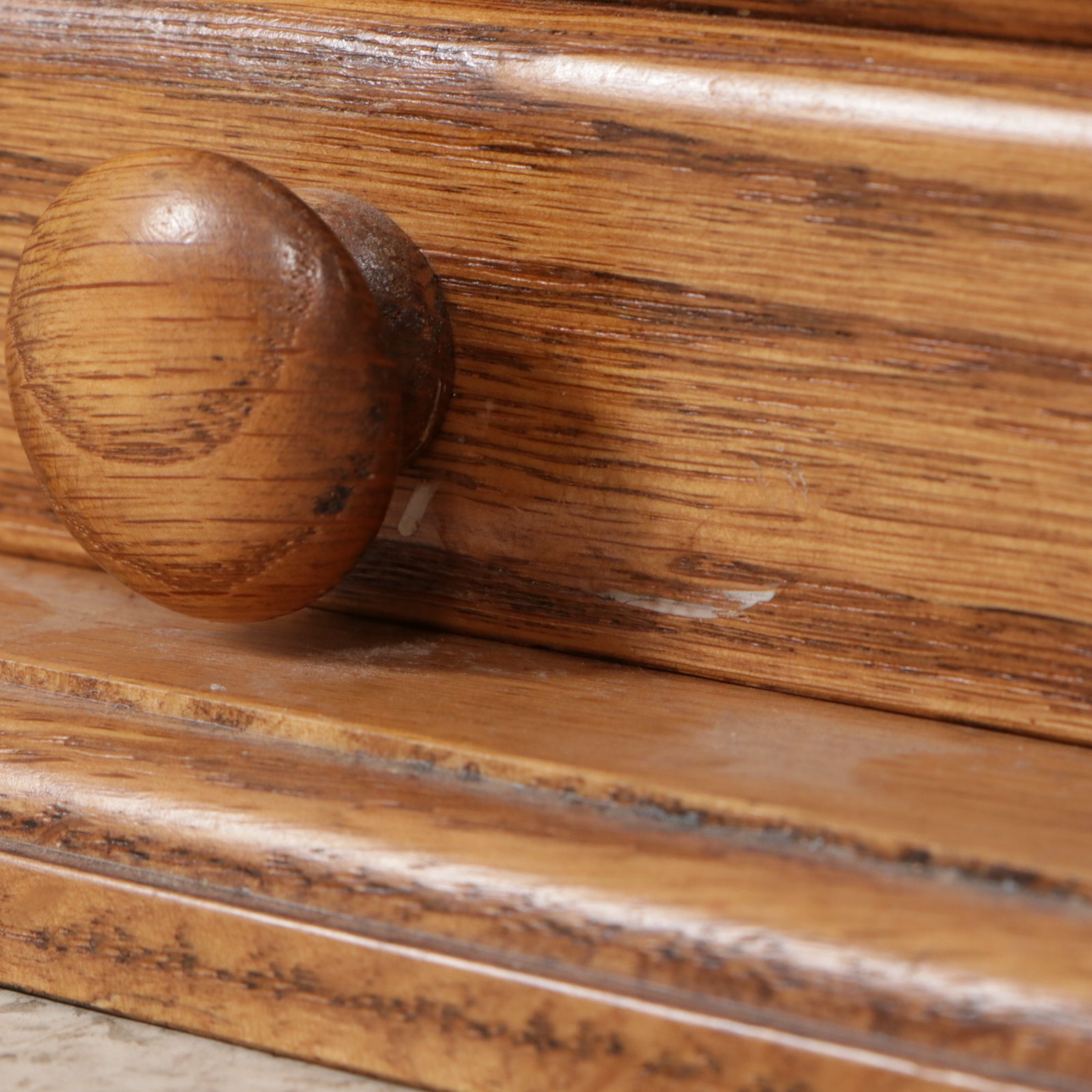 Oak Wood Roll-Top Bread Box