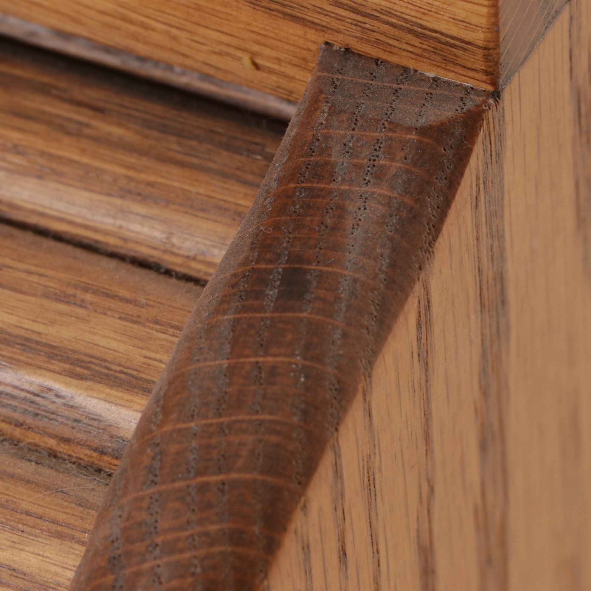 Oak Wood Roll-Top Bread Box