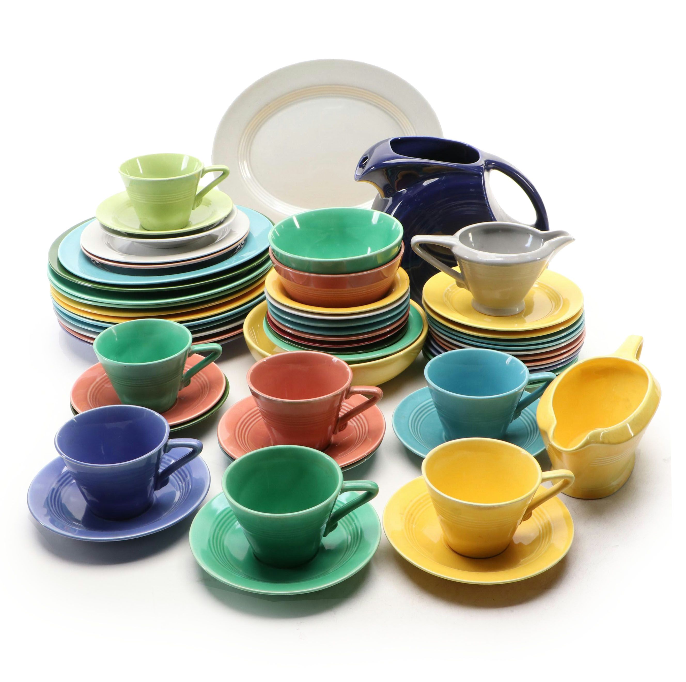 Homer Laughlin "Fiesta" and Harlequin Art Deco Style Dinnerware