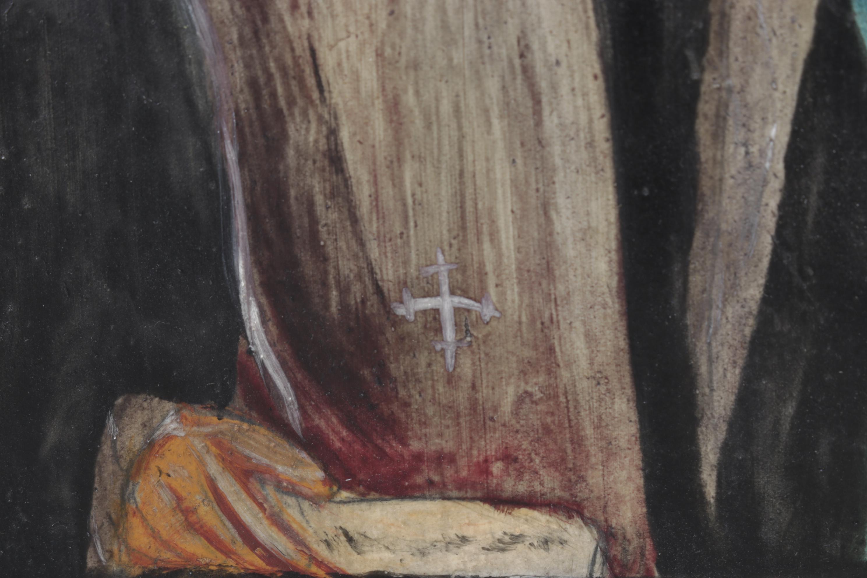 Bulgarian Orthodox Hand-Painted Icon of Saint John of Rila, 19th Century